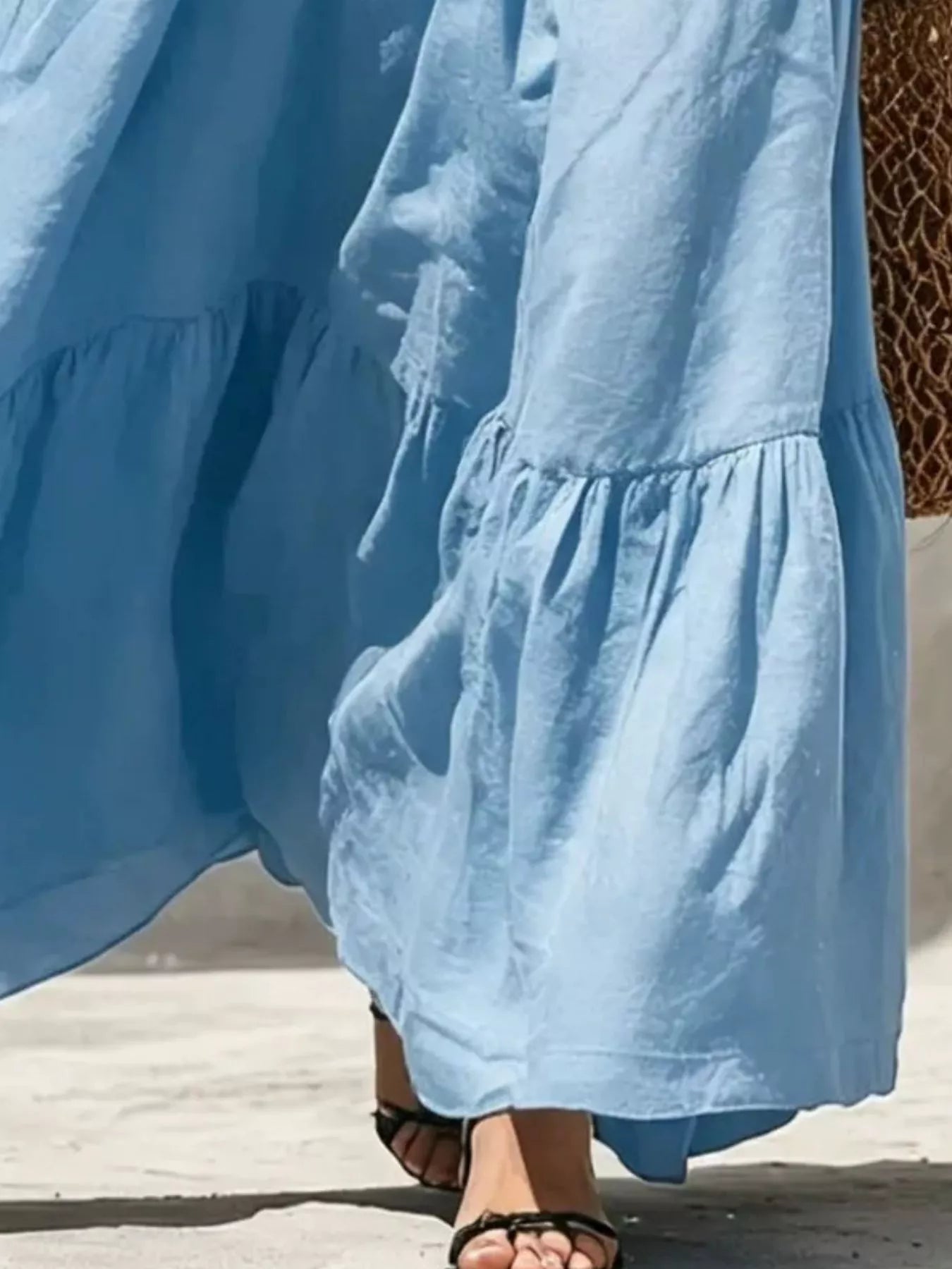 Sleeveless Tiered Maxi Dress