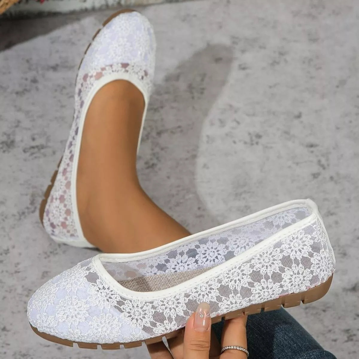 Round Toe Slip-Ons