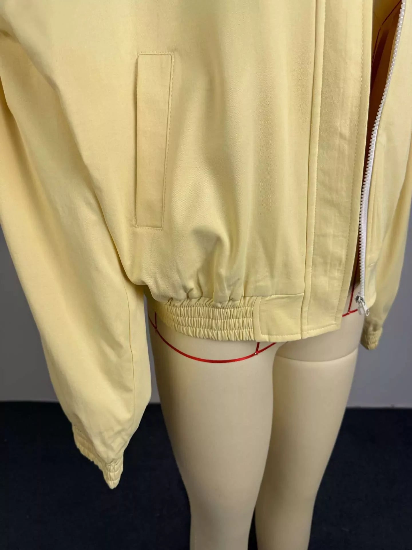Zip Up Oversized Bomber Jacket