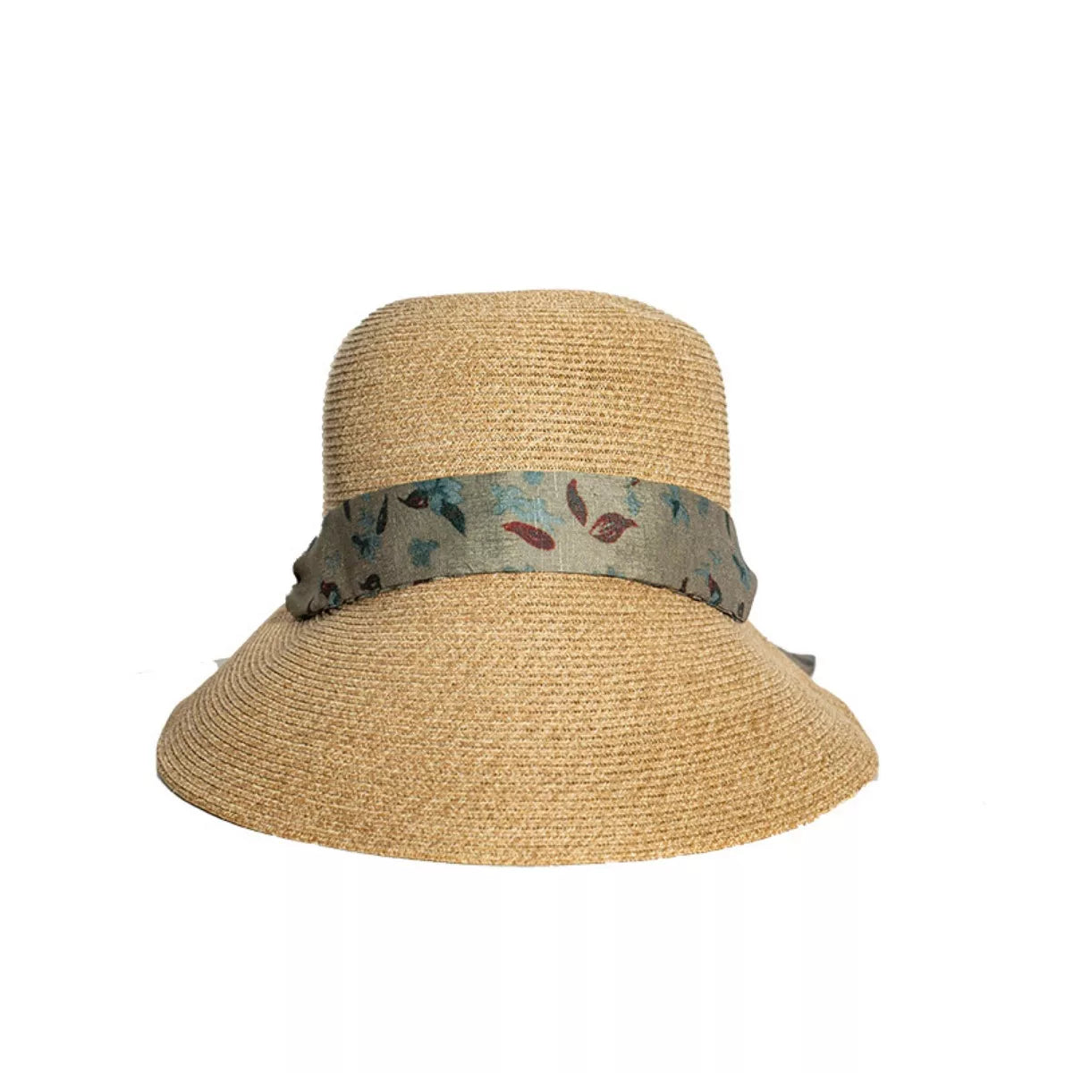 Floral Ribbon Straw Sun Hat