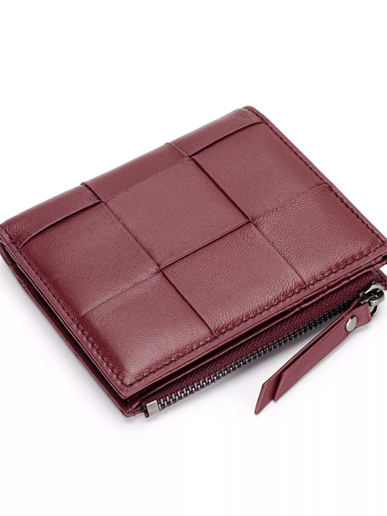 Woven Leather Card Case