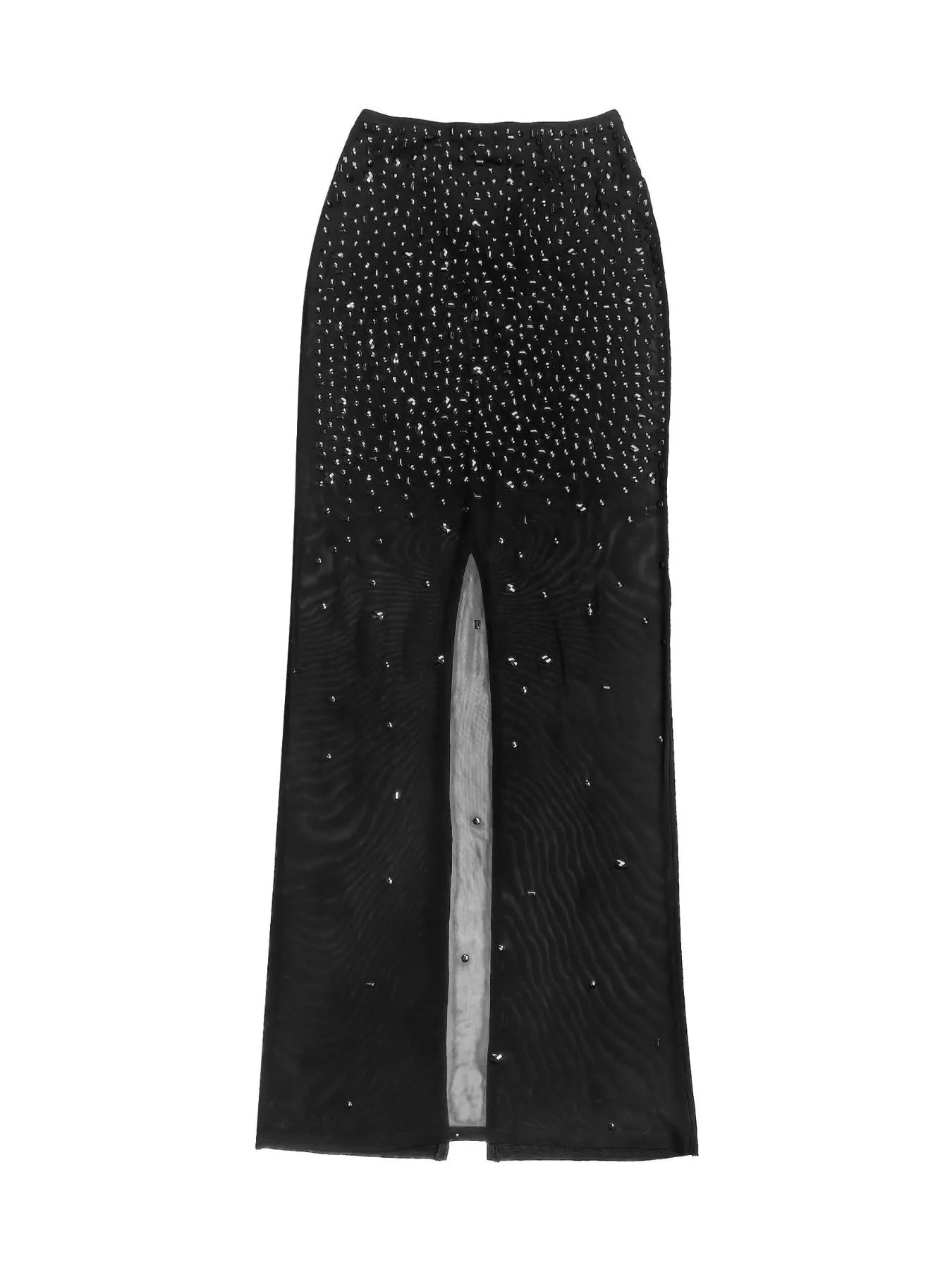Rhinestone Sleeveless Top and Skirt Set