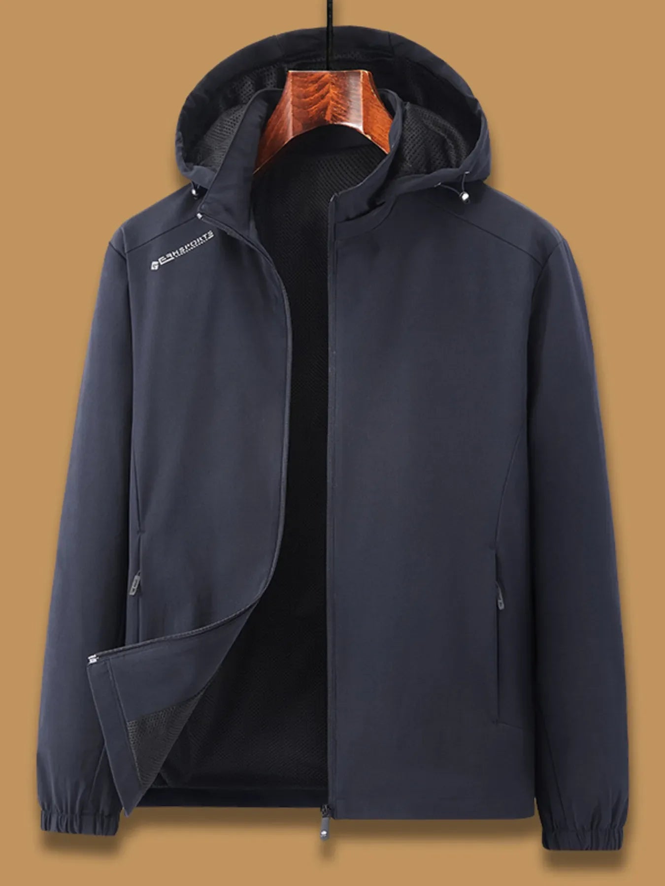 Men's Plus Size Casual Hooded Windproof Jacket