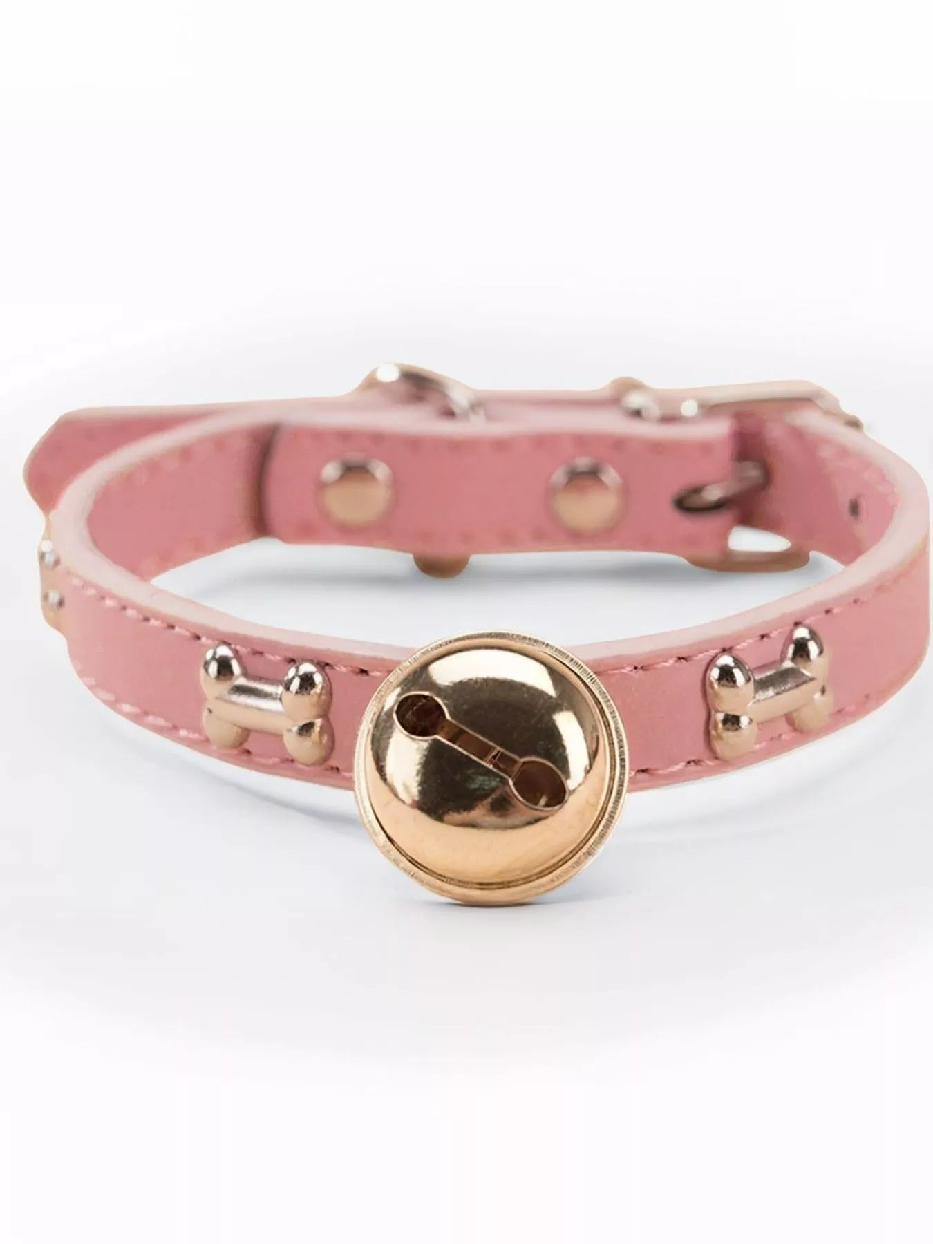 Leather Pet Collar with Bell