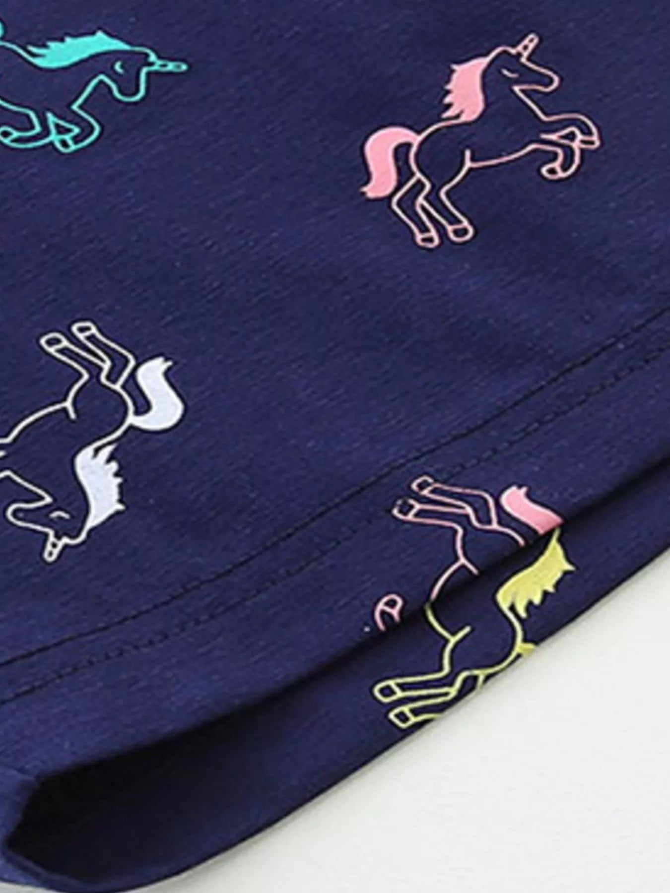 Children's Unicorn Ice Cream Top & Shorts Set