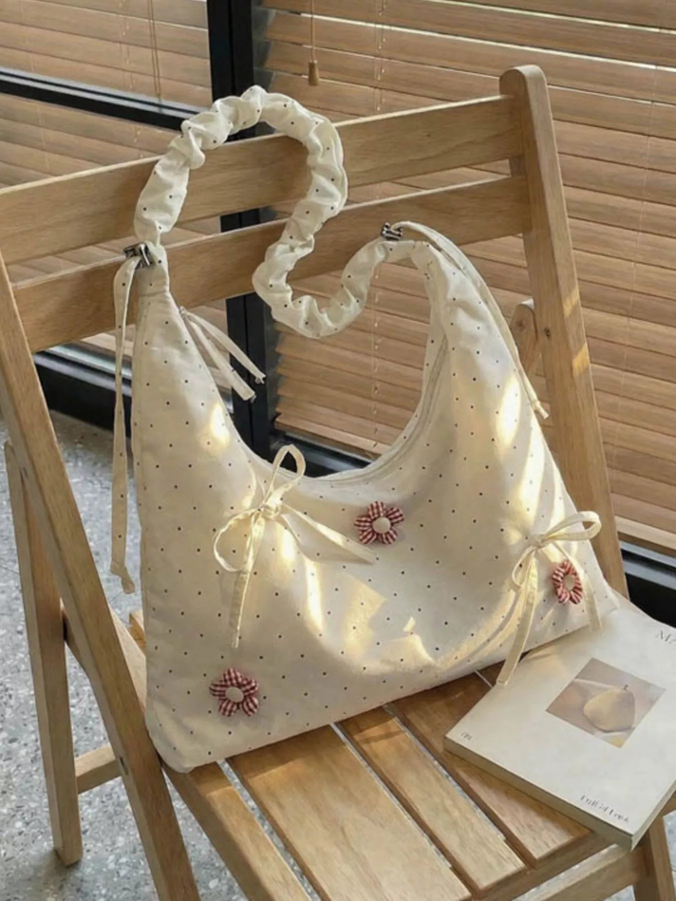 Floral Embellished Shoulder Bag