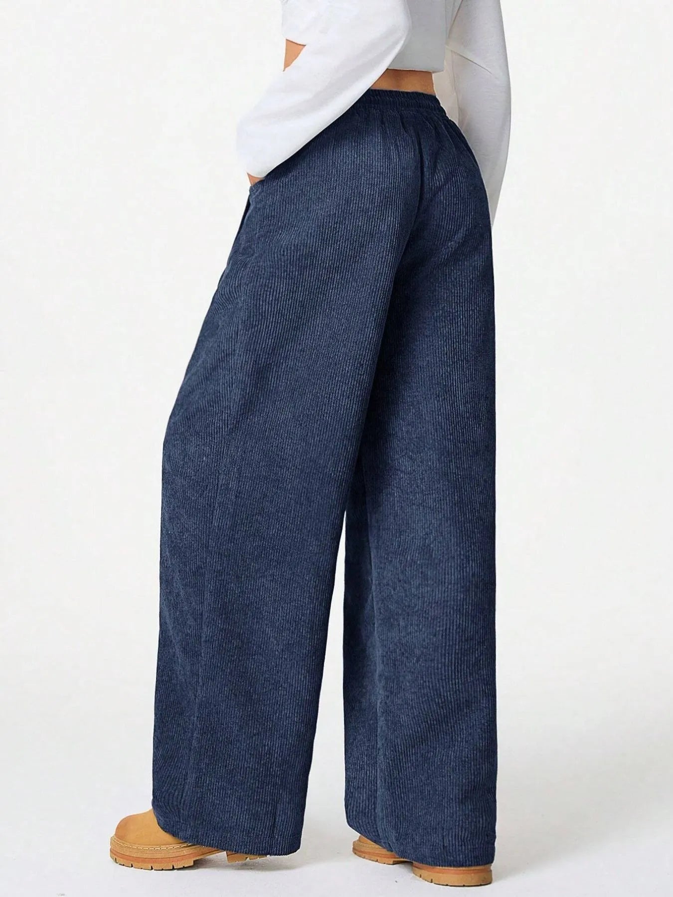 Drawstring Wide Leg Pants