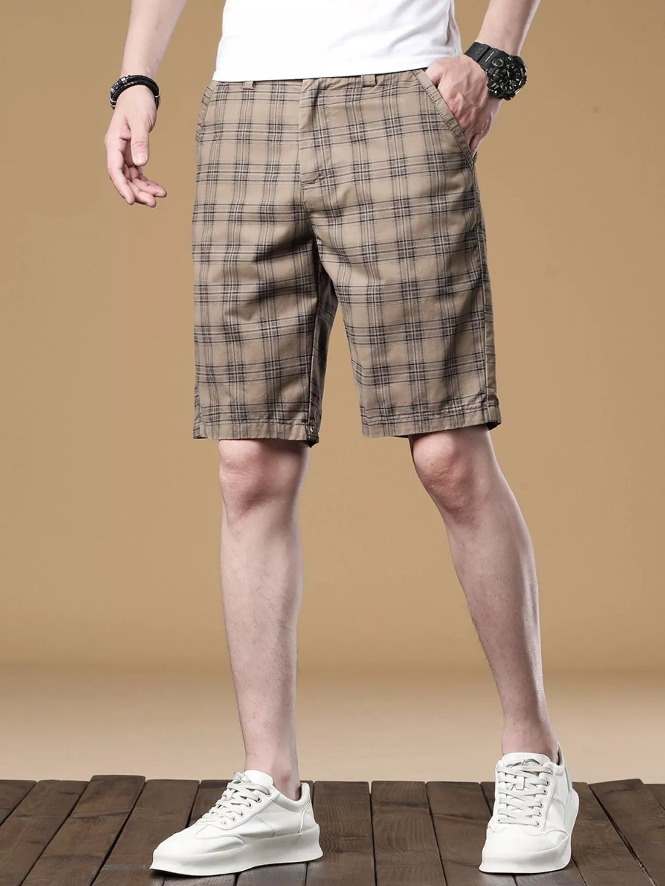 Men's Plaid Casual Shorts