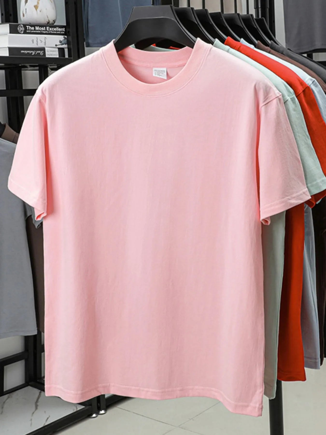 Men's Full Size Round Neck Short Sleeve T-Shirt Plus Size