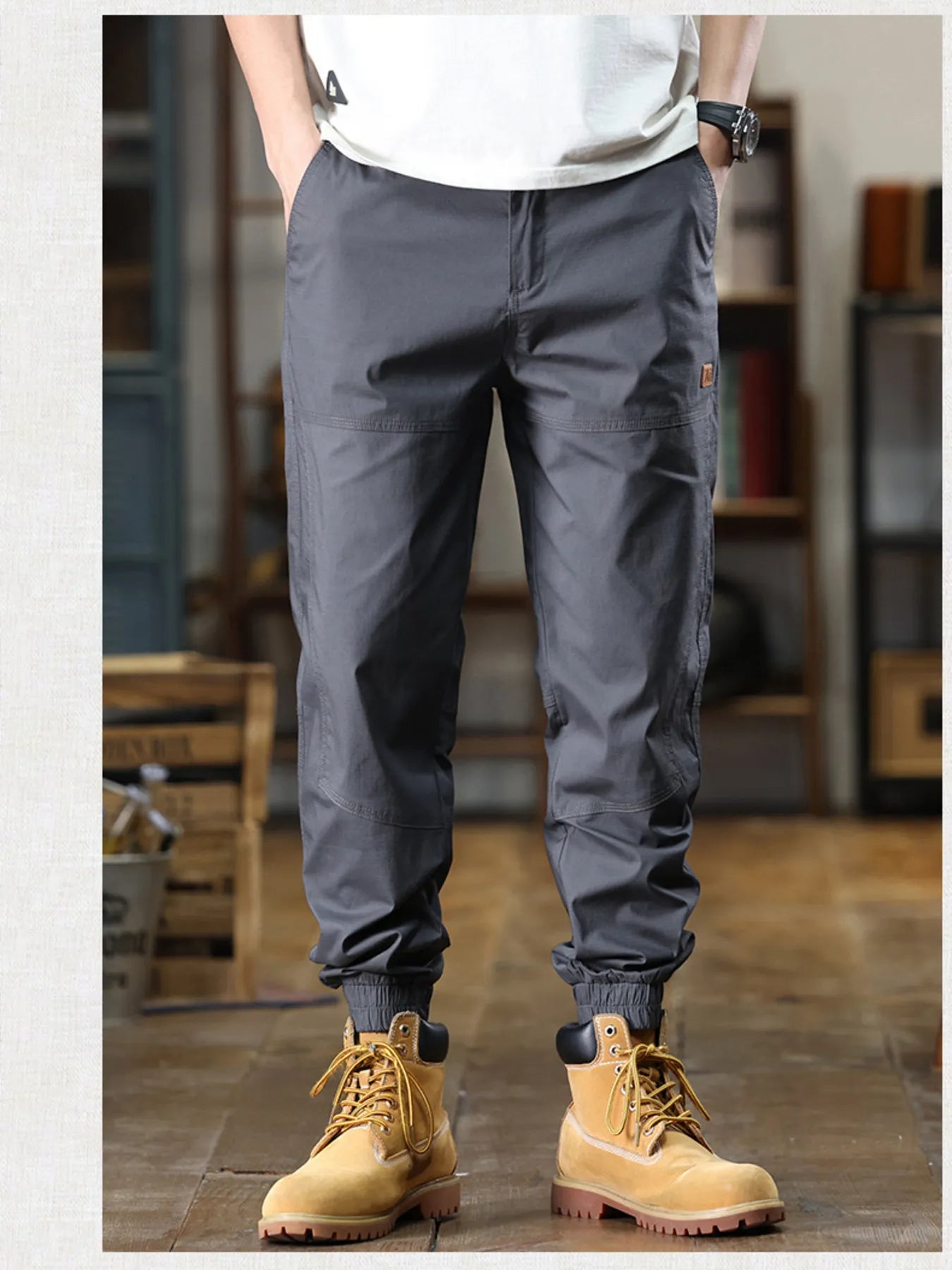 Men's Full Size Wide Leg Pants Plus Size