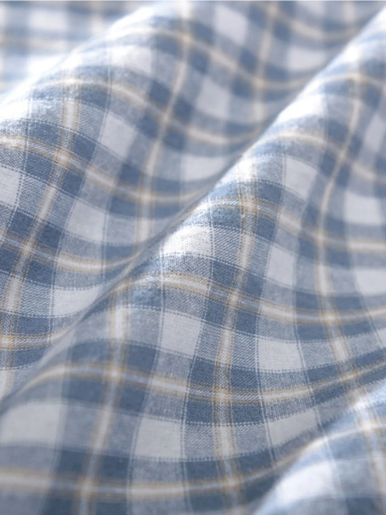 Men's Plus Size Button Down Plaid Short Sleeve Shirt