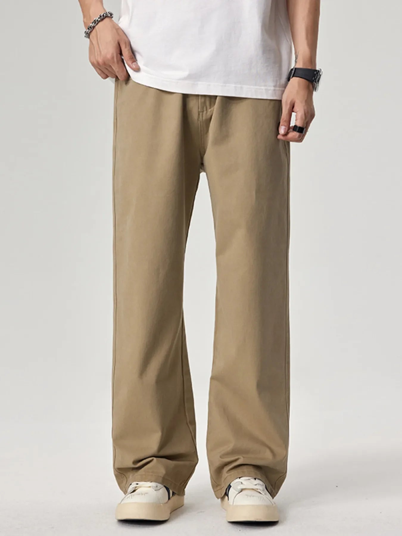 Men's Plus Size Wide Leg Pants