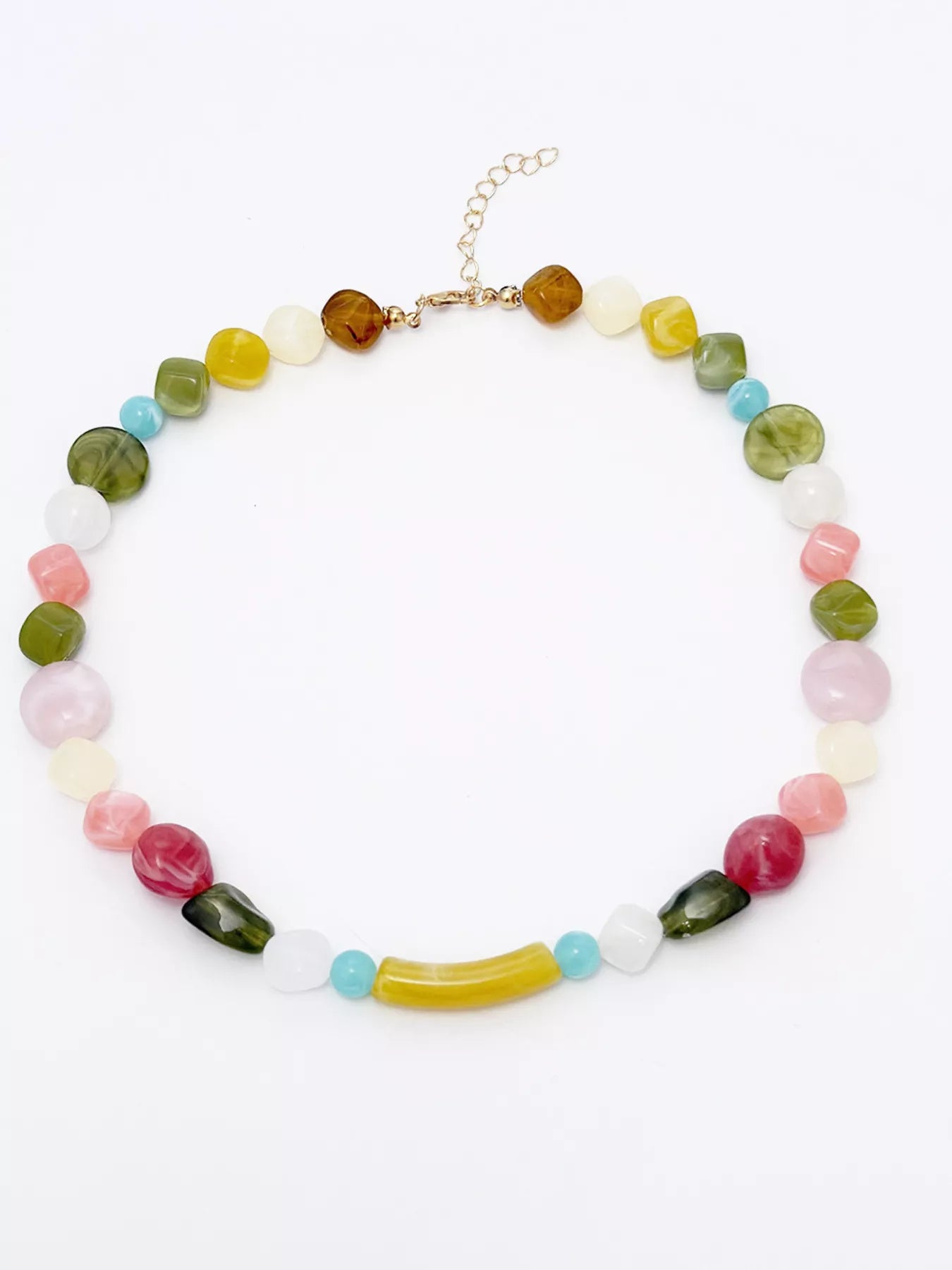 Colorful Beaded Choker Necklace