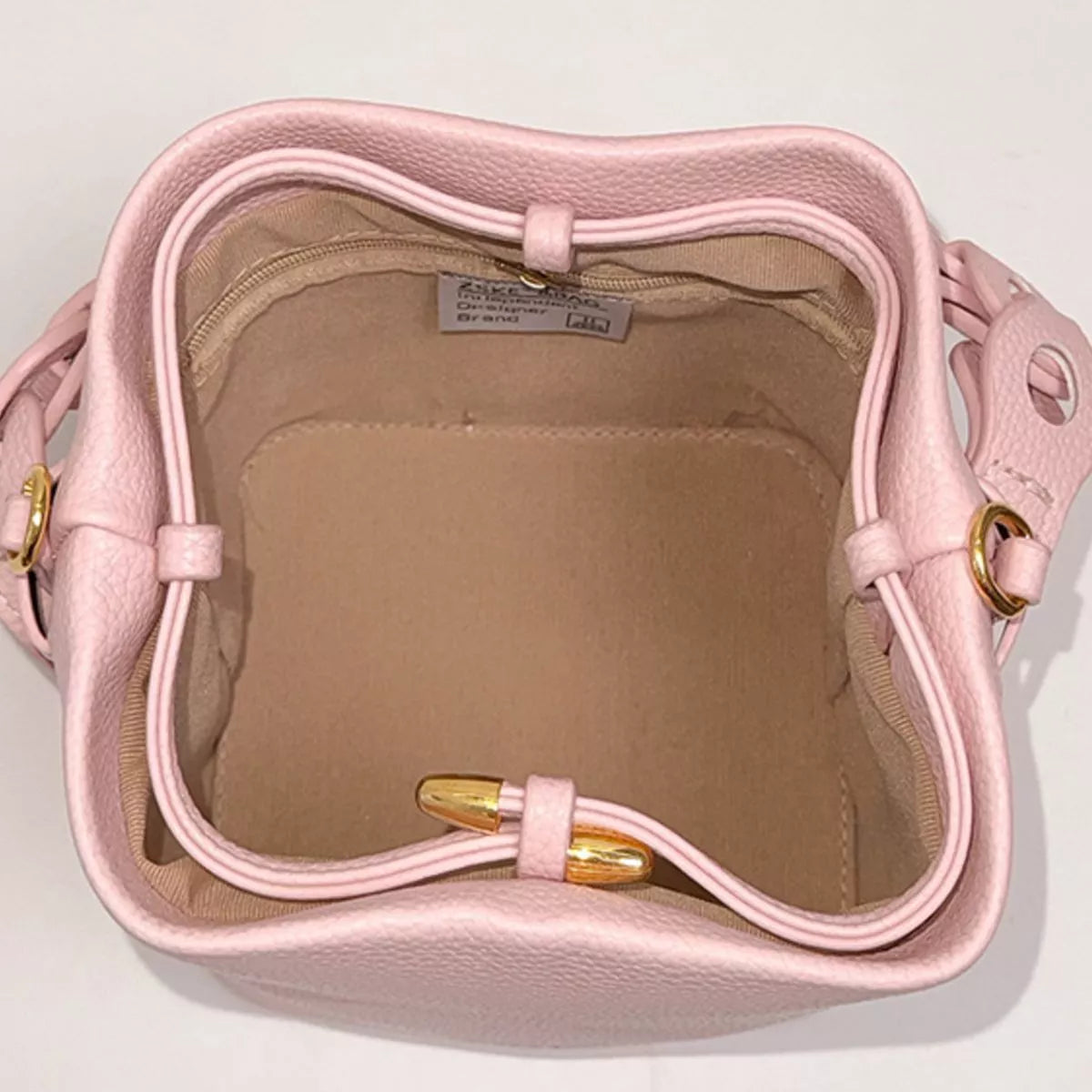 PU Leather Bucket Crossbody Bag