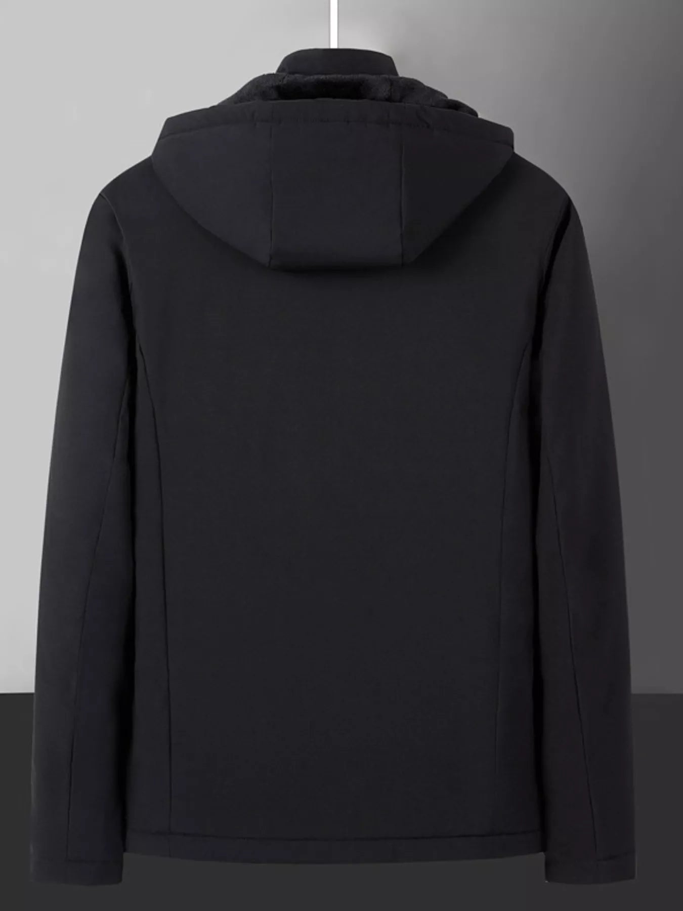 Men's Plus Size Warm Fleece Lined Hooded Winter Coat