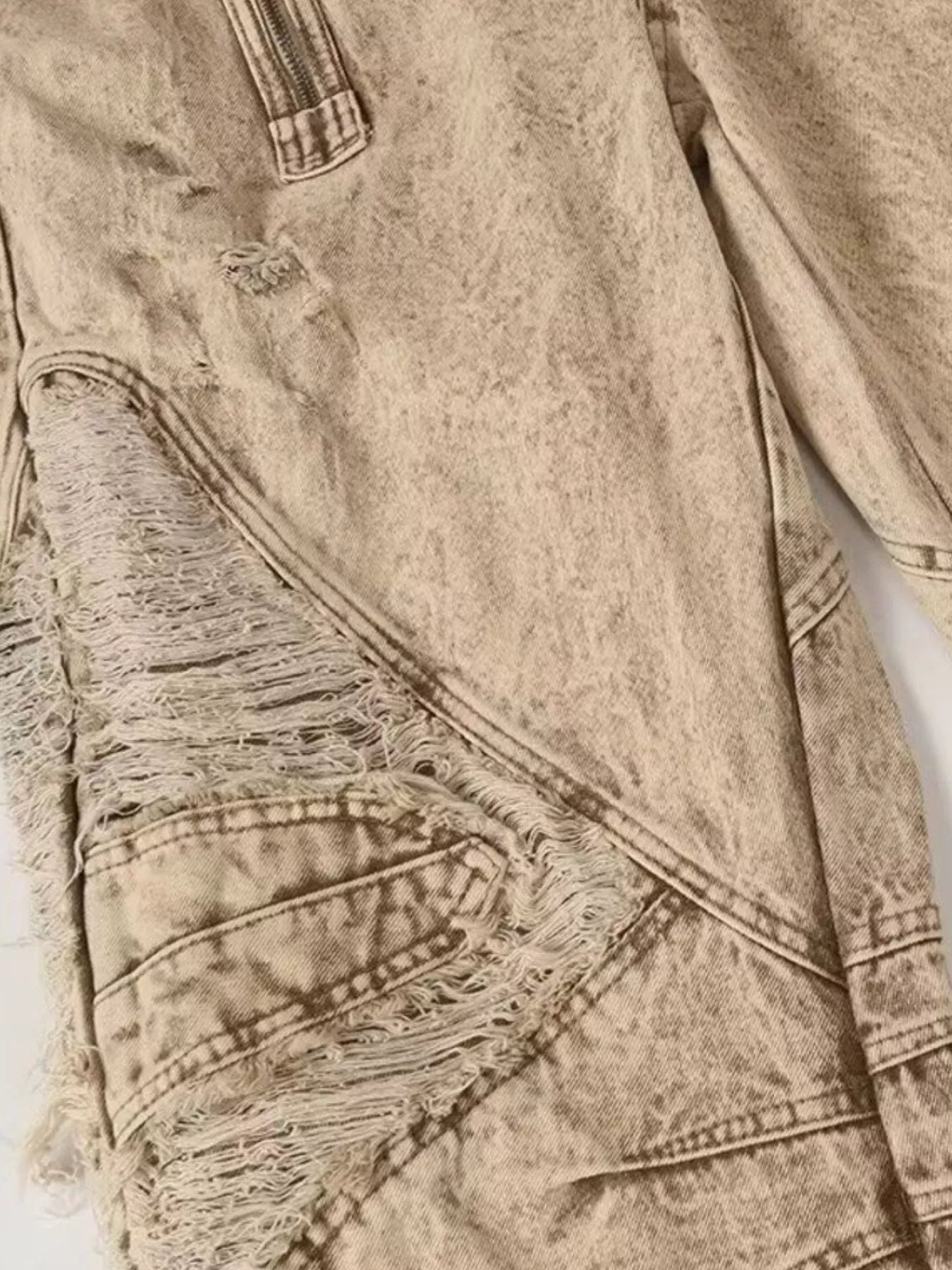 Men's Full Size Distressed Wash Wide-Leg Jeans Plus Size