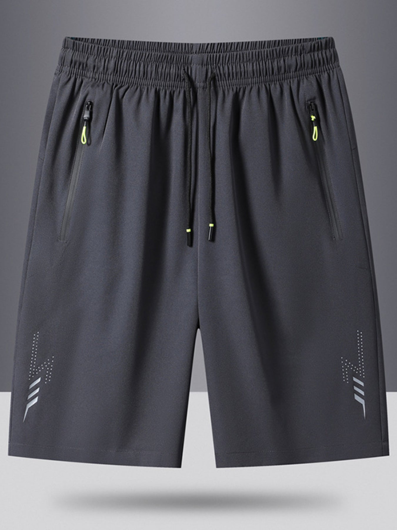 Men's Plus Size Drawstring Shorts with Pockets