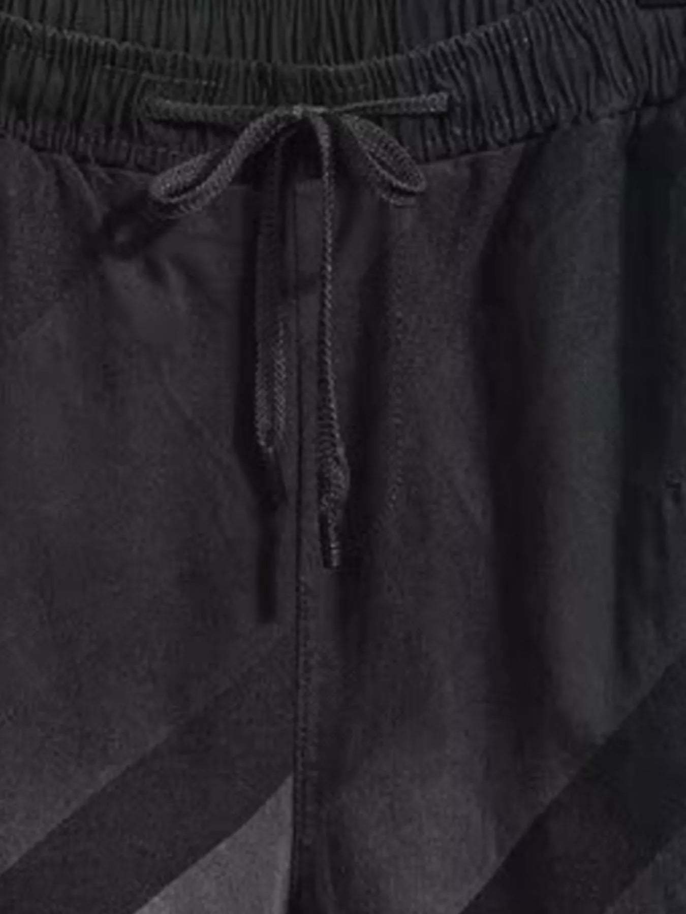 Men's Plus Size Striped Casual Drawstring Shorts