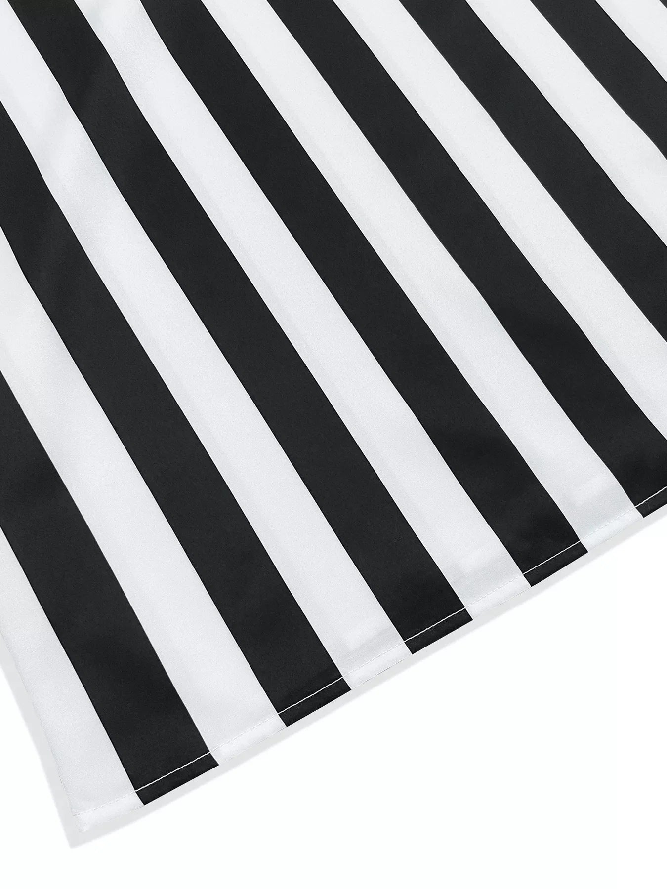 Striped Notched Casual Mini Dress