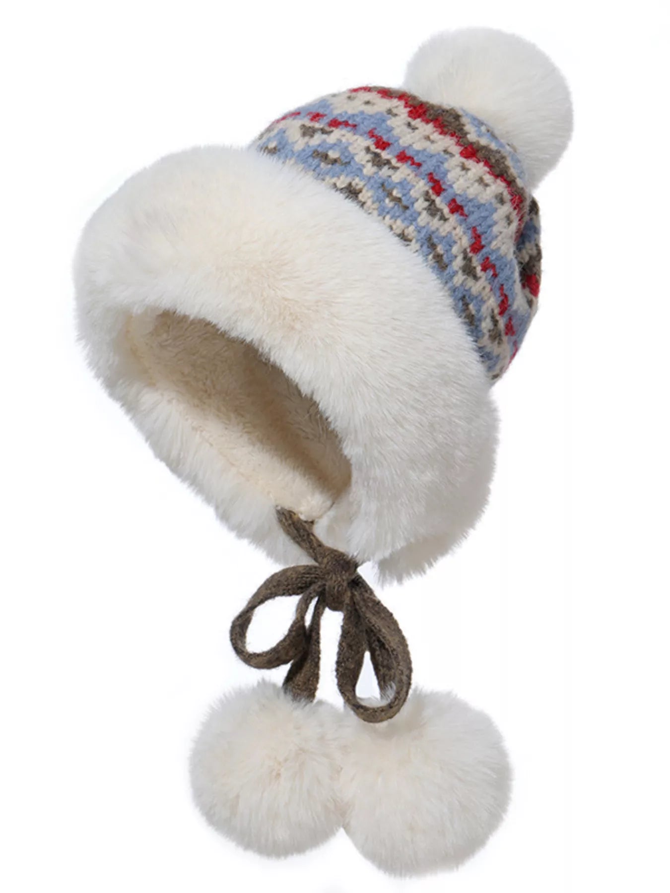 Warm Knitted Pom Pom Hat