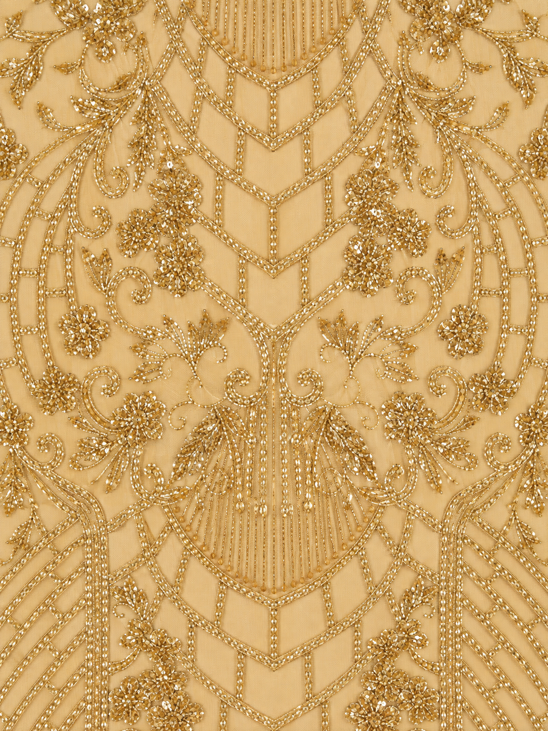 Gold Cap Sleeve Cocktail Dress