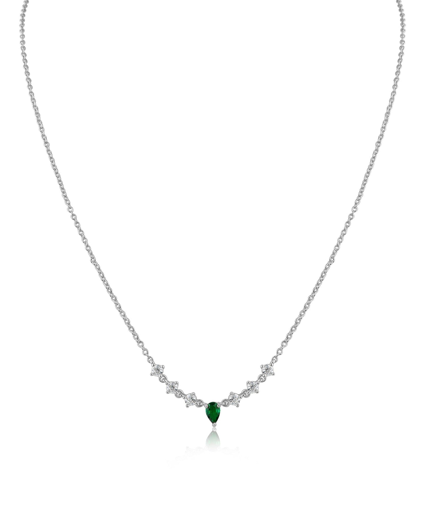 Round and Pear Delicate Necklace