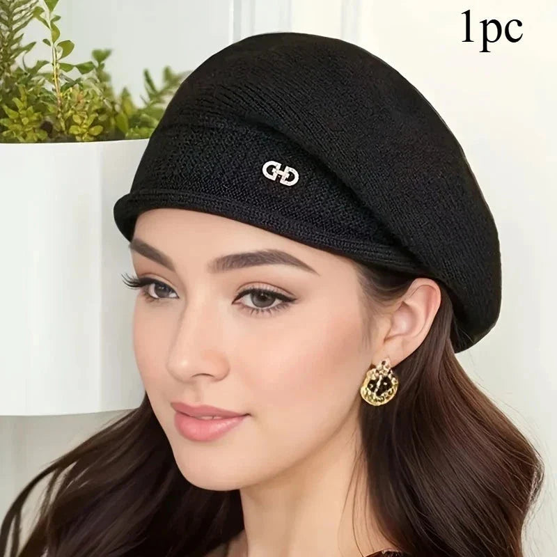 Women’s Soft Beanie Hat – Lightweight Stretchy Jacquard Knit Casual Cap
