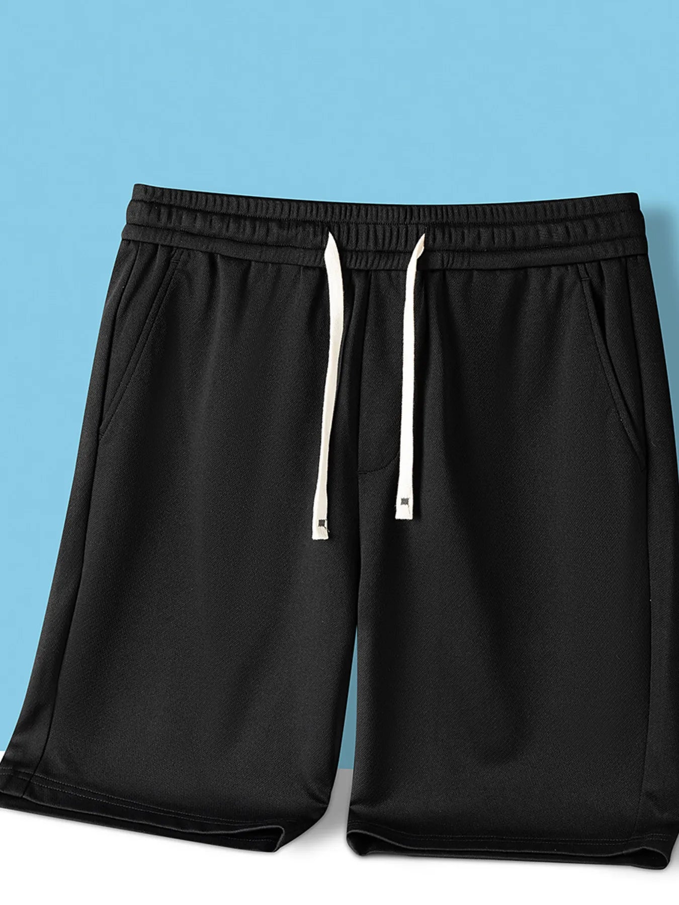 Men's Plus Size Drawstring Pocketed Shorts