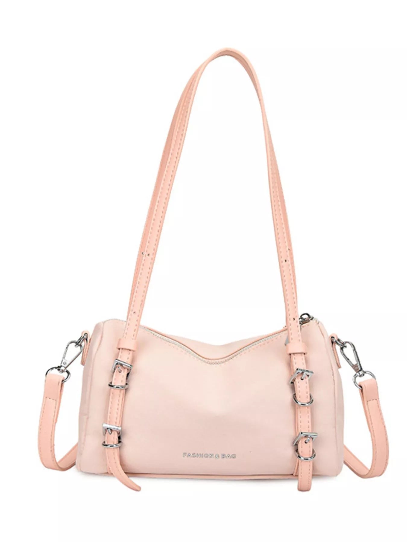 Buckle Detail Shoulder Bag