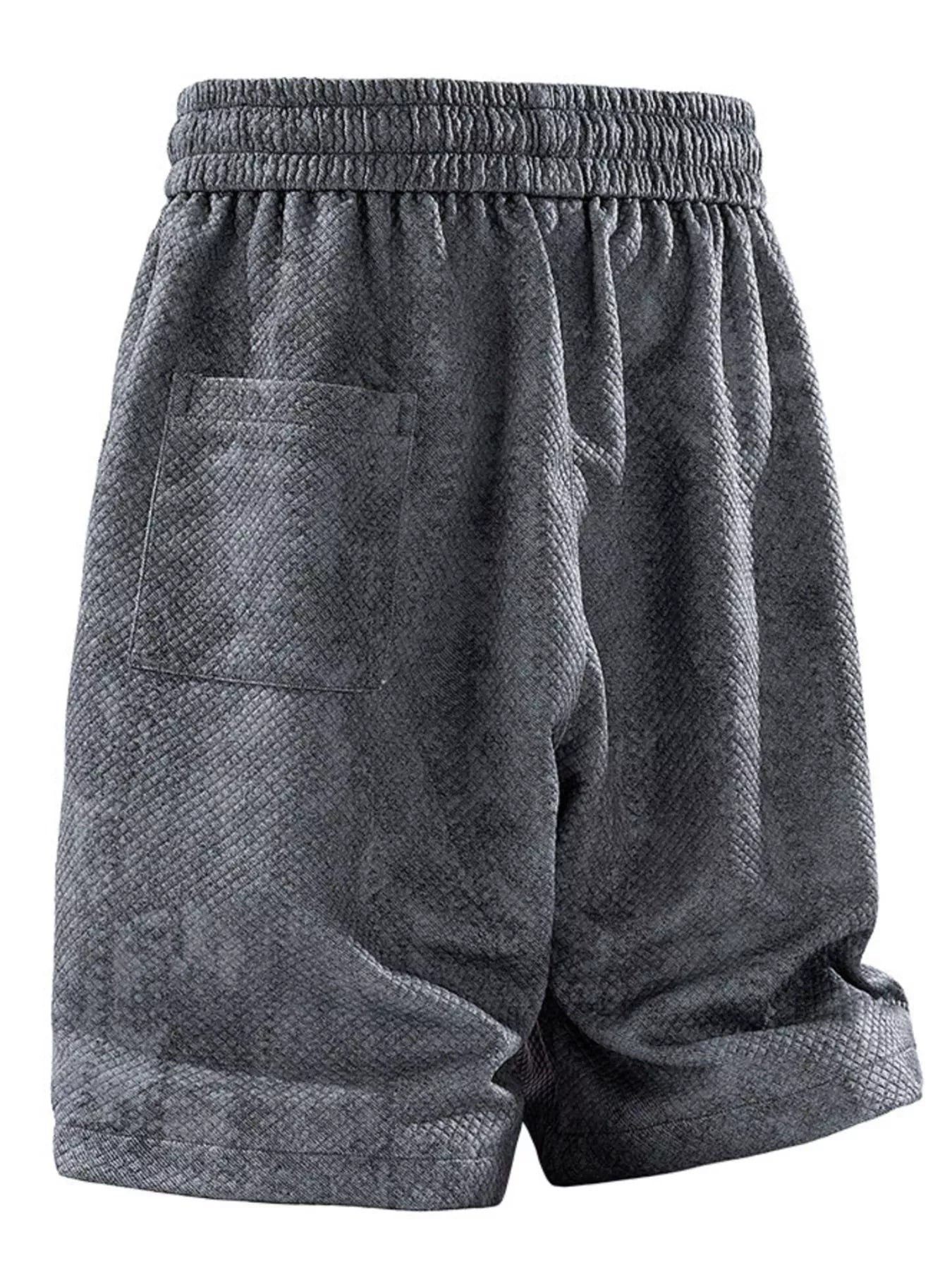 Men's Plus Size Snake Print Drawstring Shorts