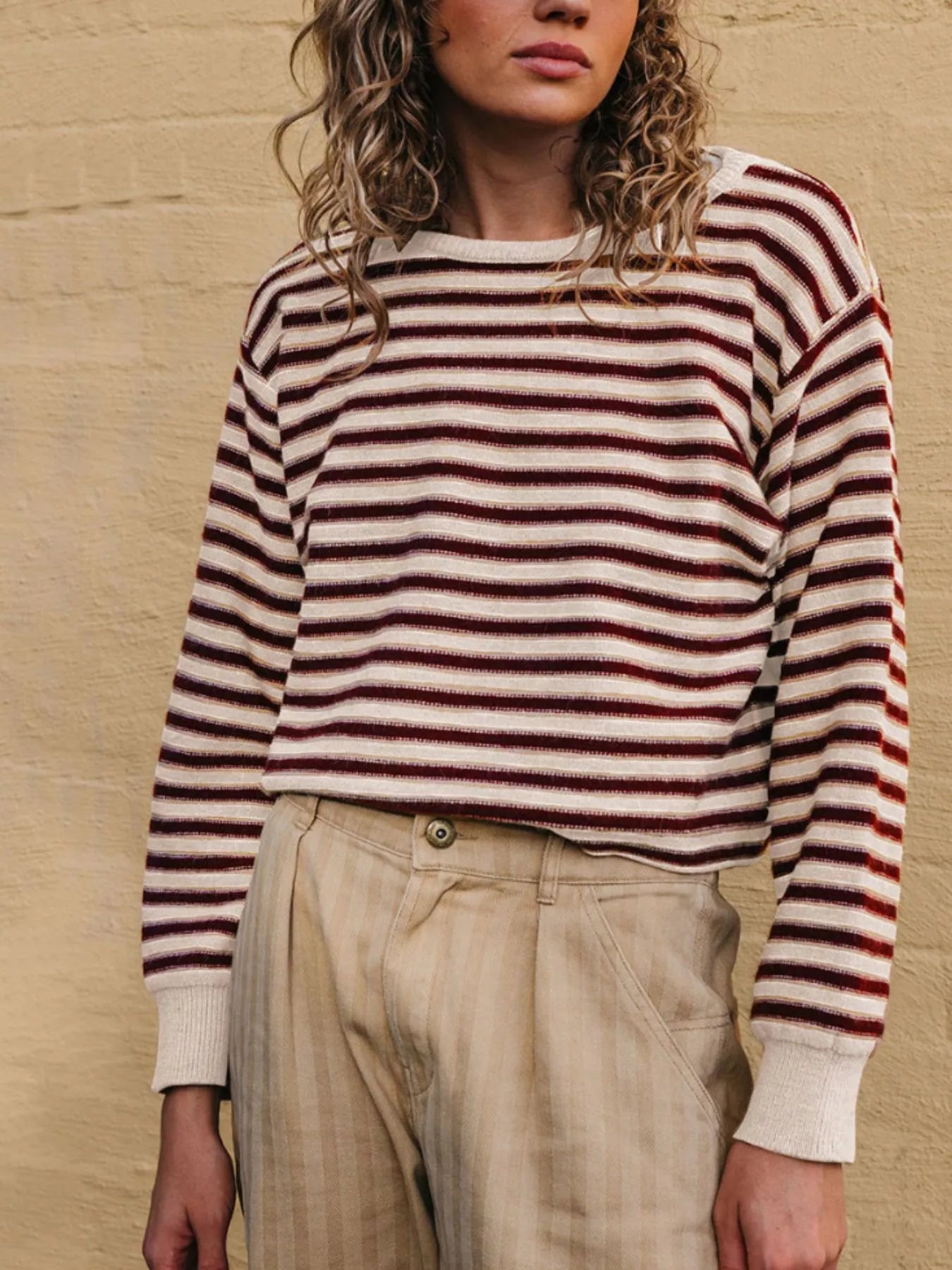 Striped Crew Neck Sweater