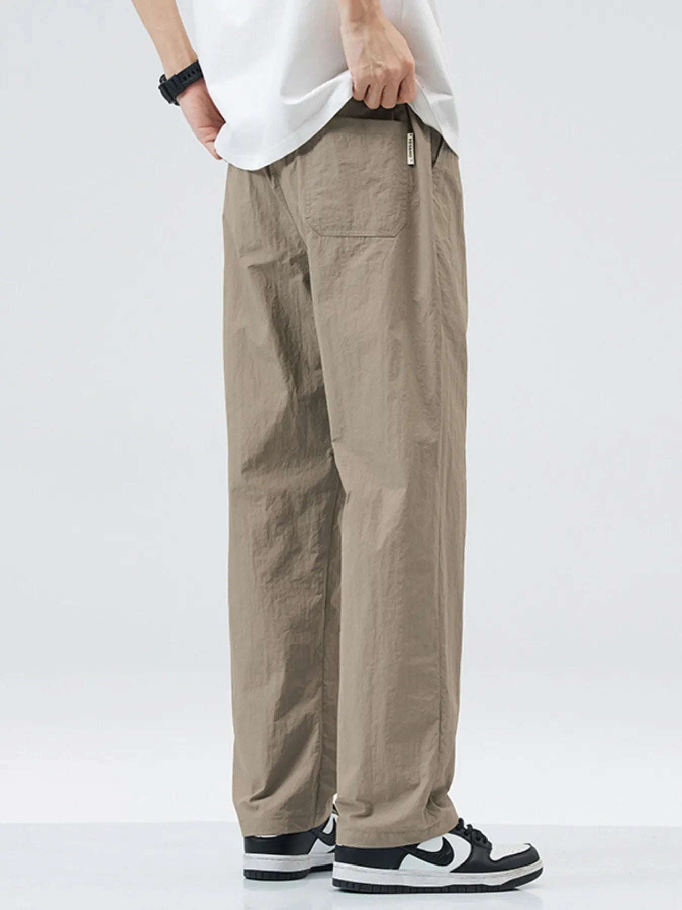 Men's Full Size Lightweight Wide Leg Casual Pants Plus Size