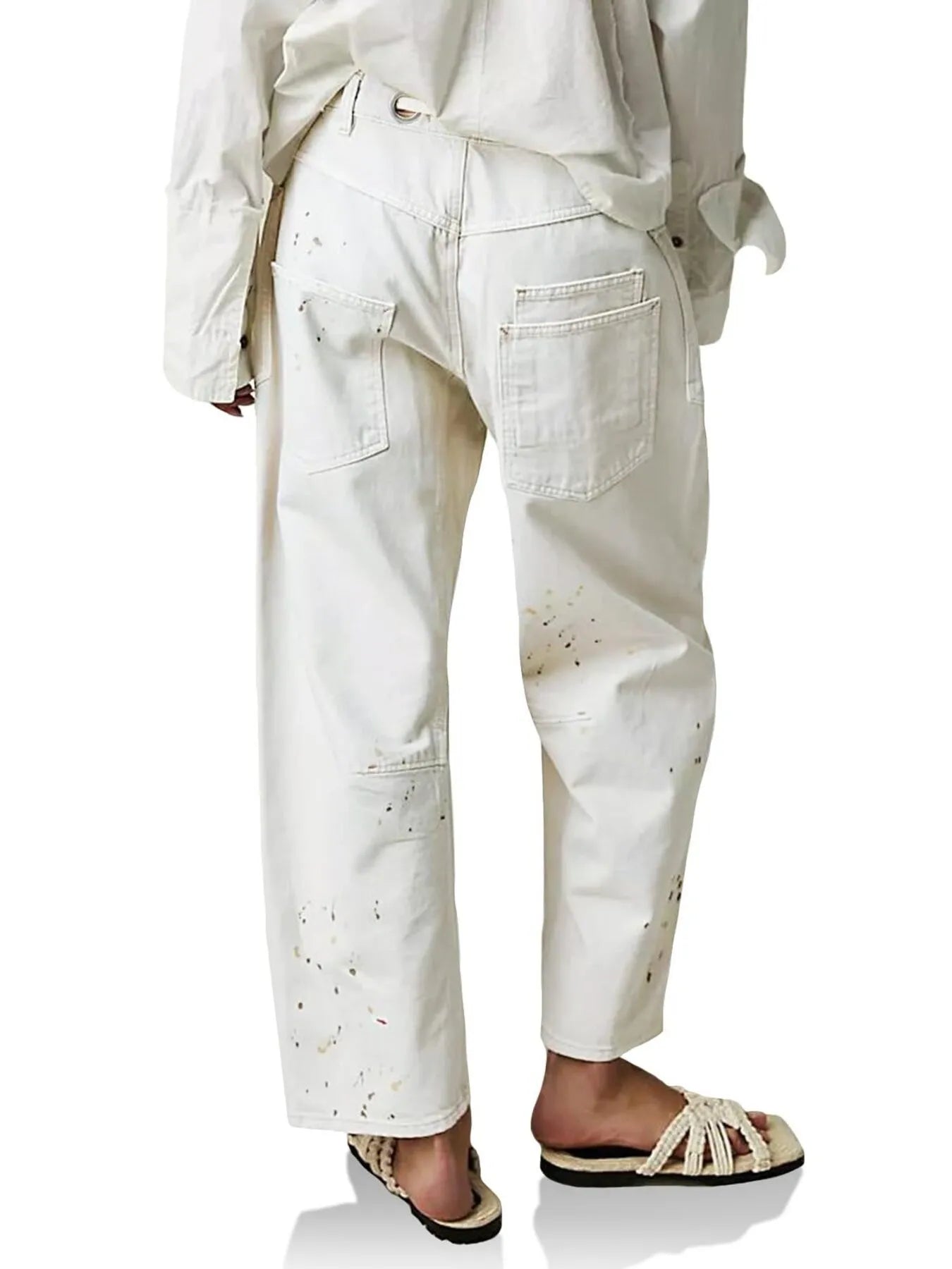 Washed Wide Leg Jeans