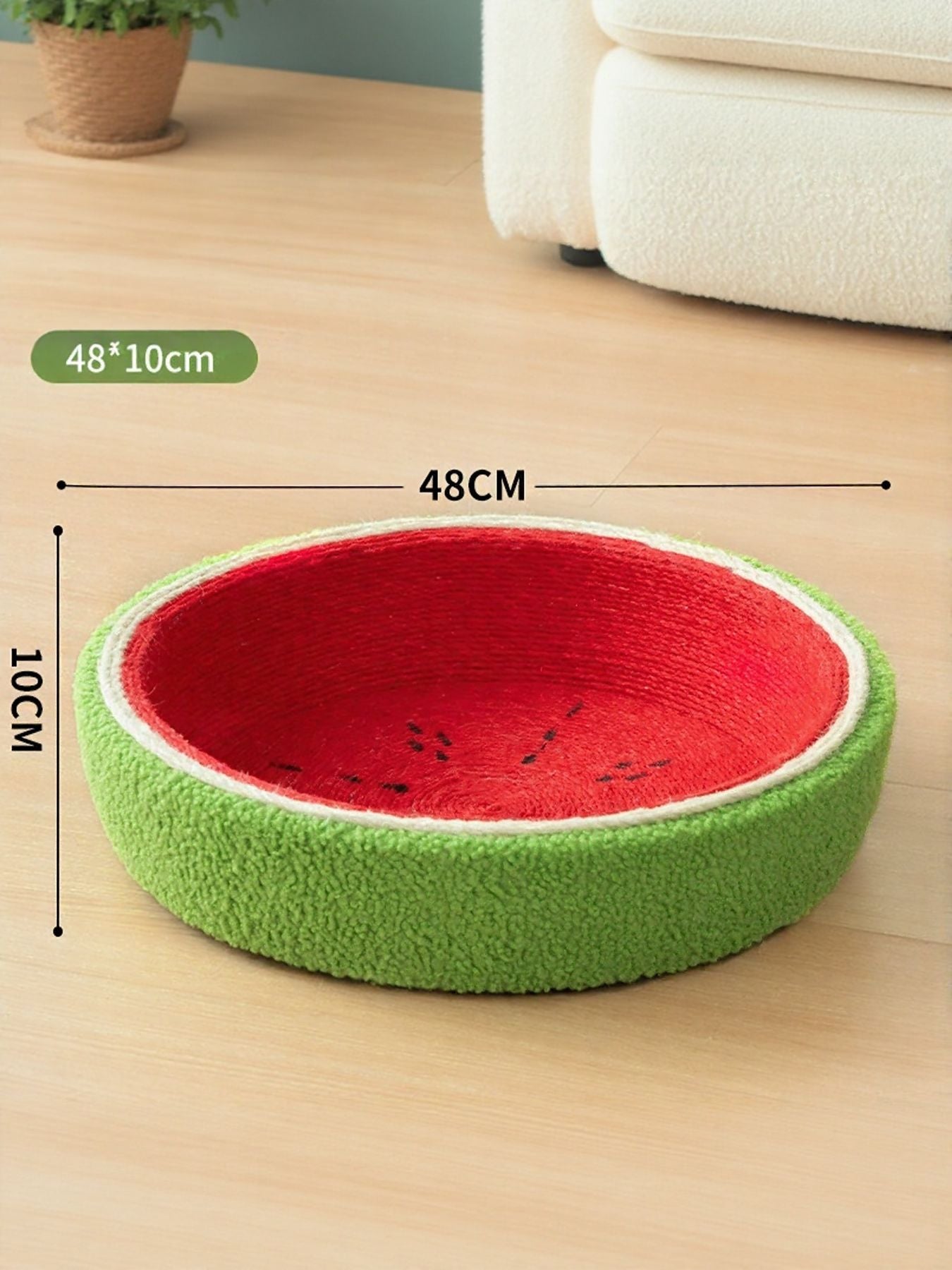 Watermelon Shaped Cat Scratching Post Nest