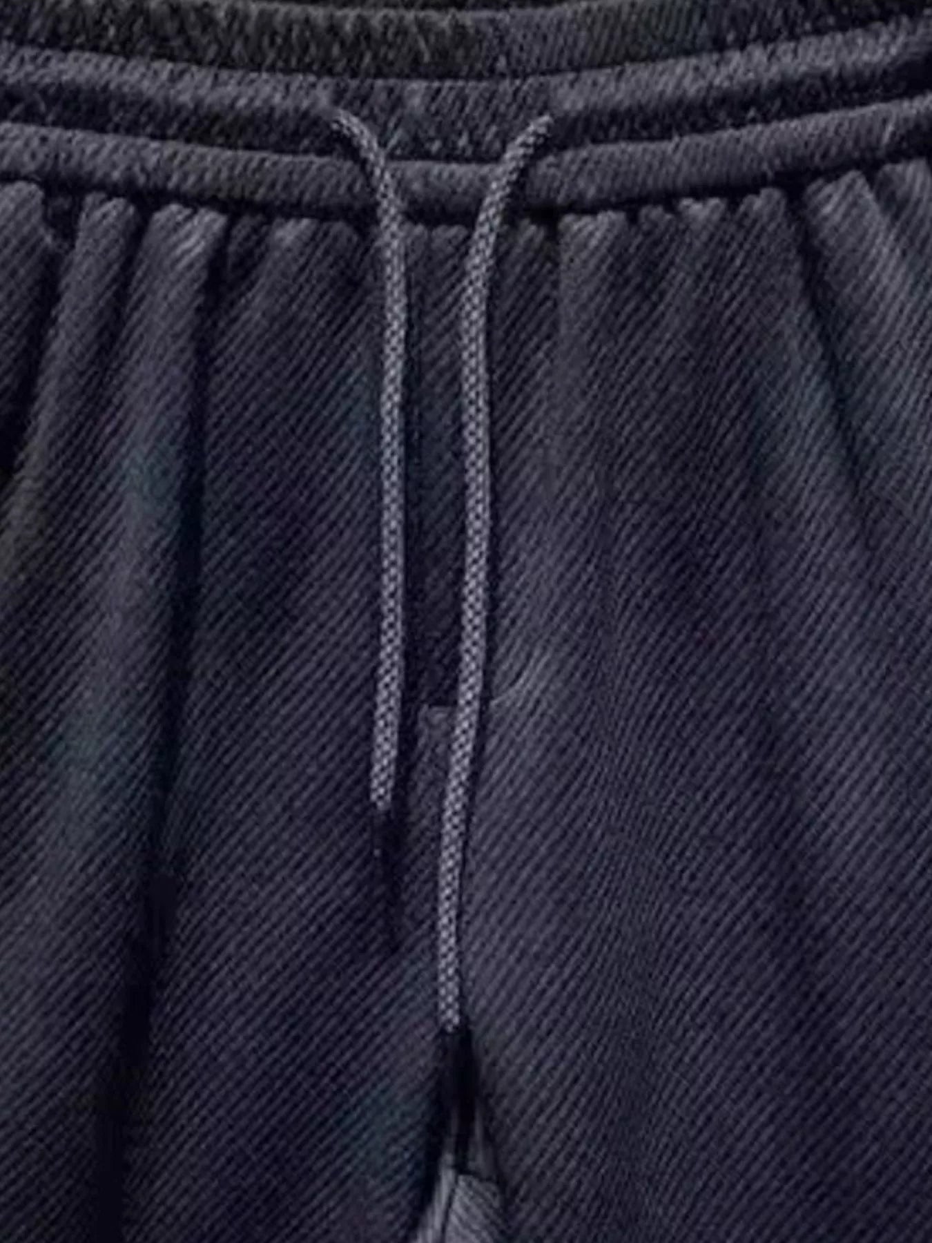 Men's Plus Size Drawstring Shorts with Pockets