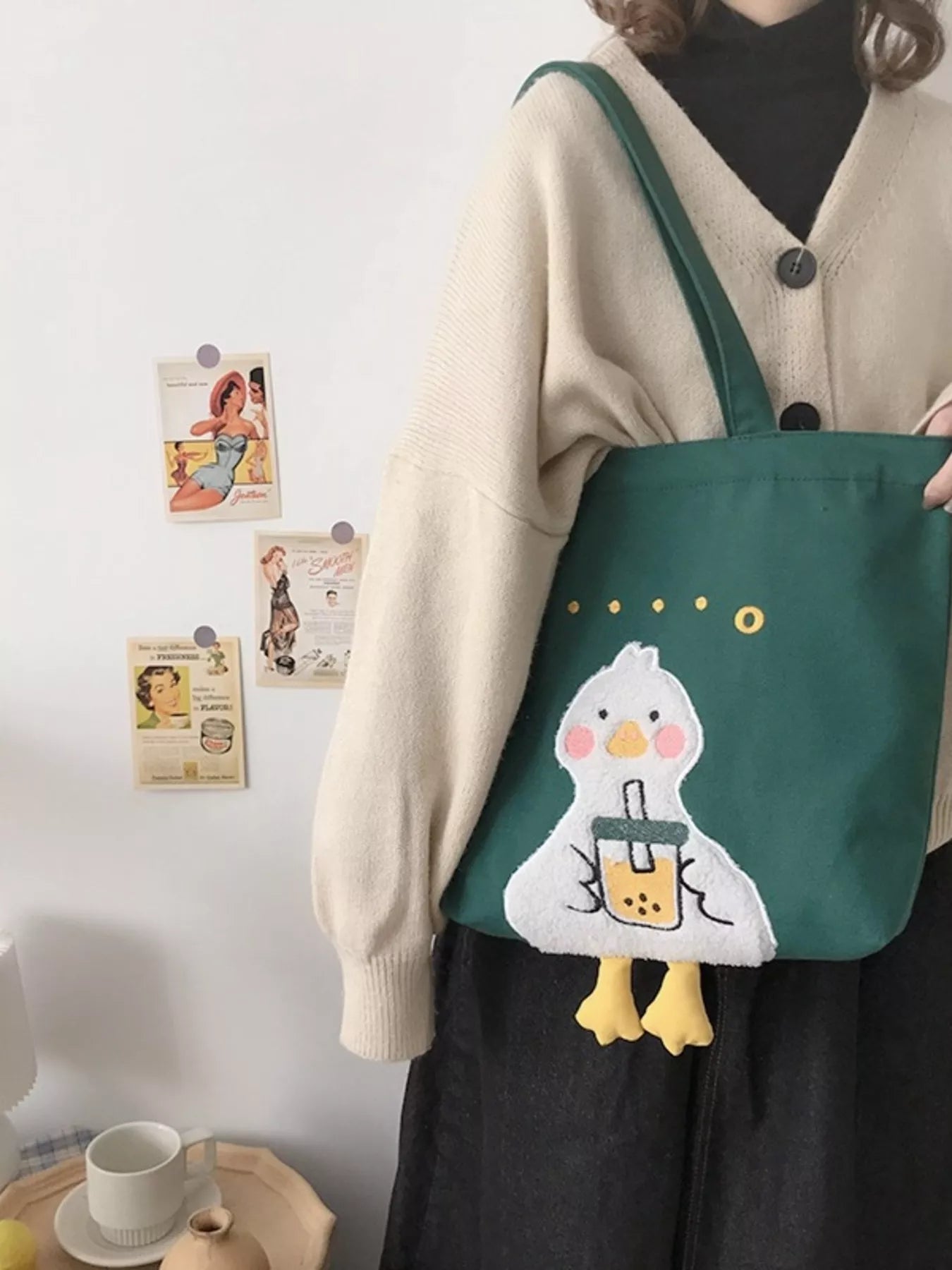Duck Canvas Tote Bag