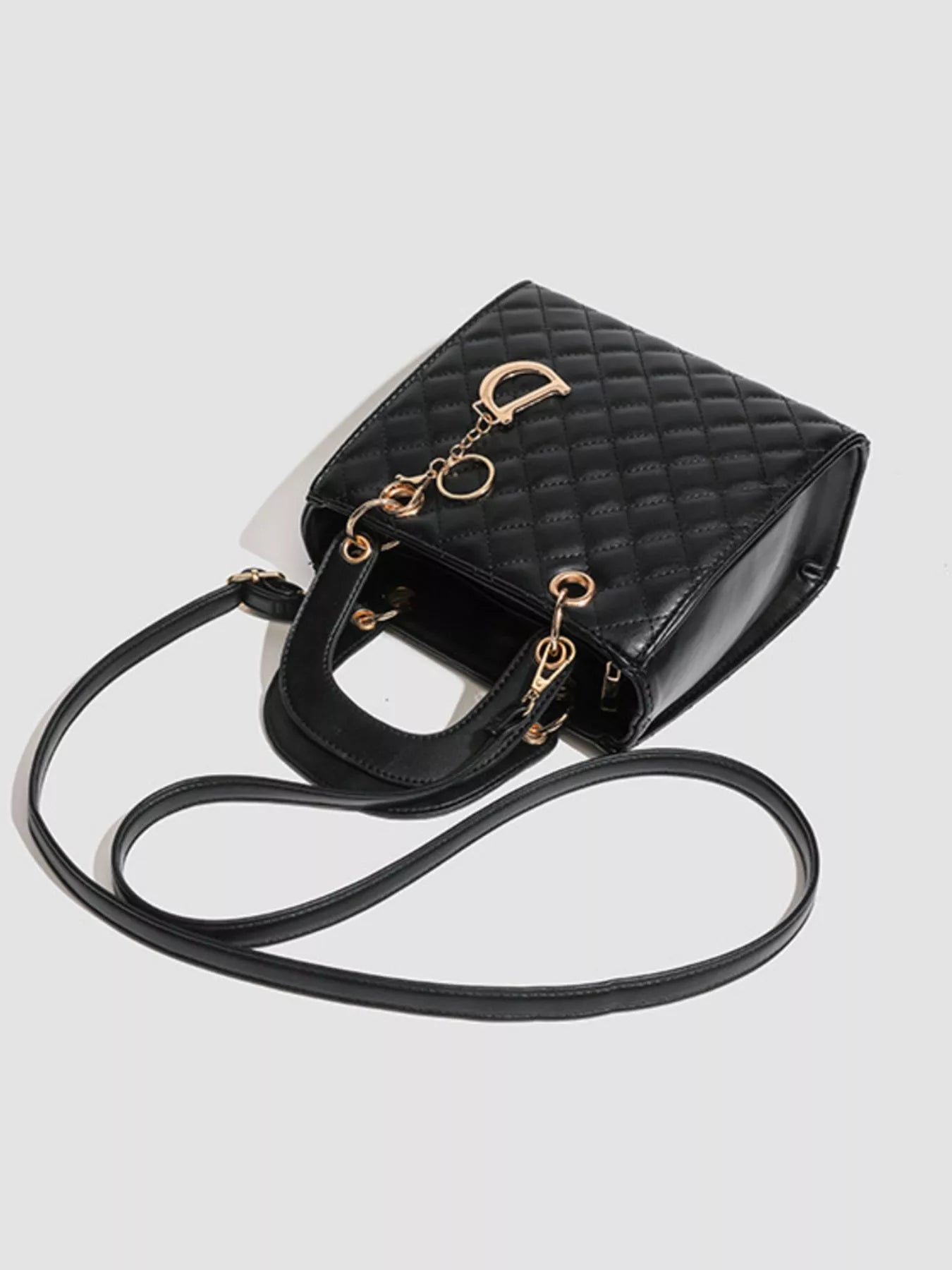 Quilted Top Handle Handbag