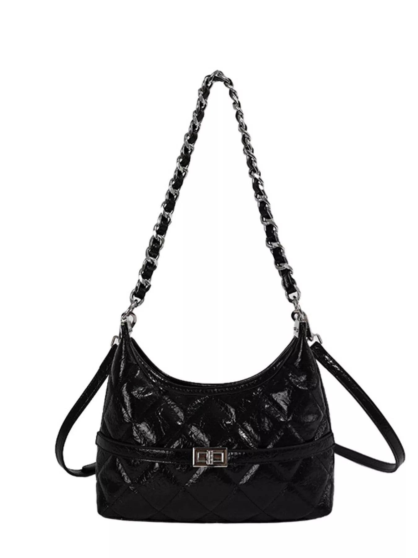 Quilted Chain Crossbody Bag