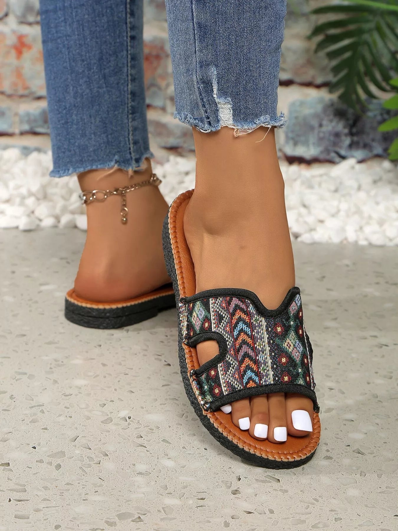 Open Toe Flats Sandals