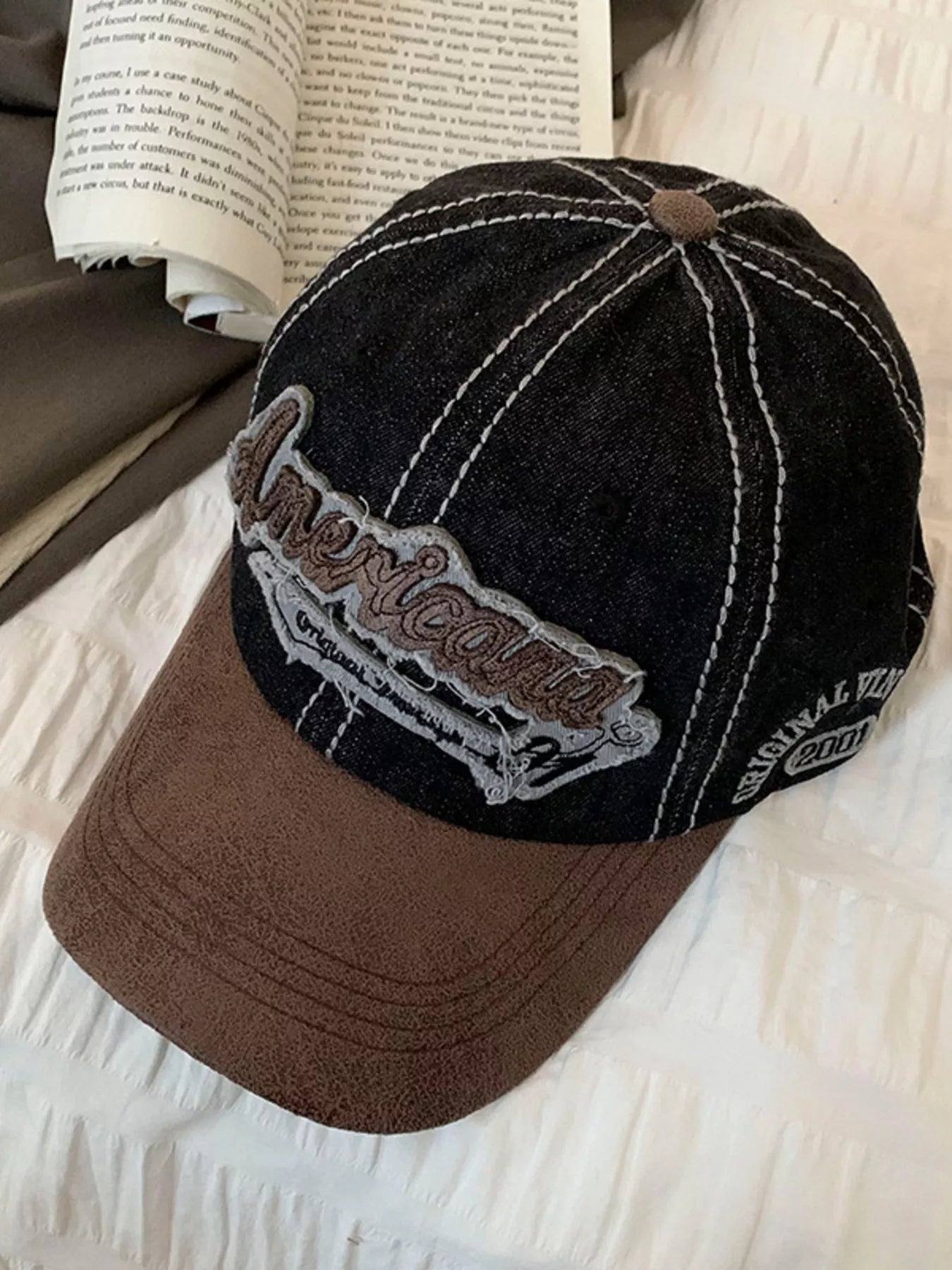 Vintage Washed Embroidered Baseball Cap