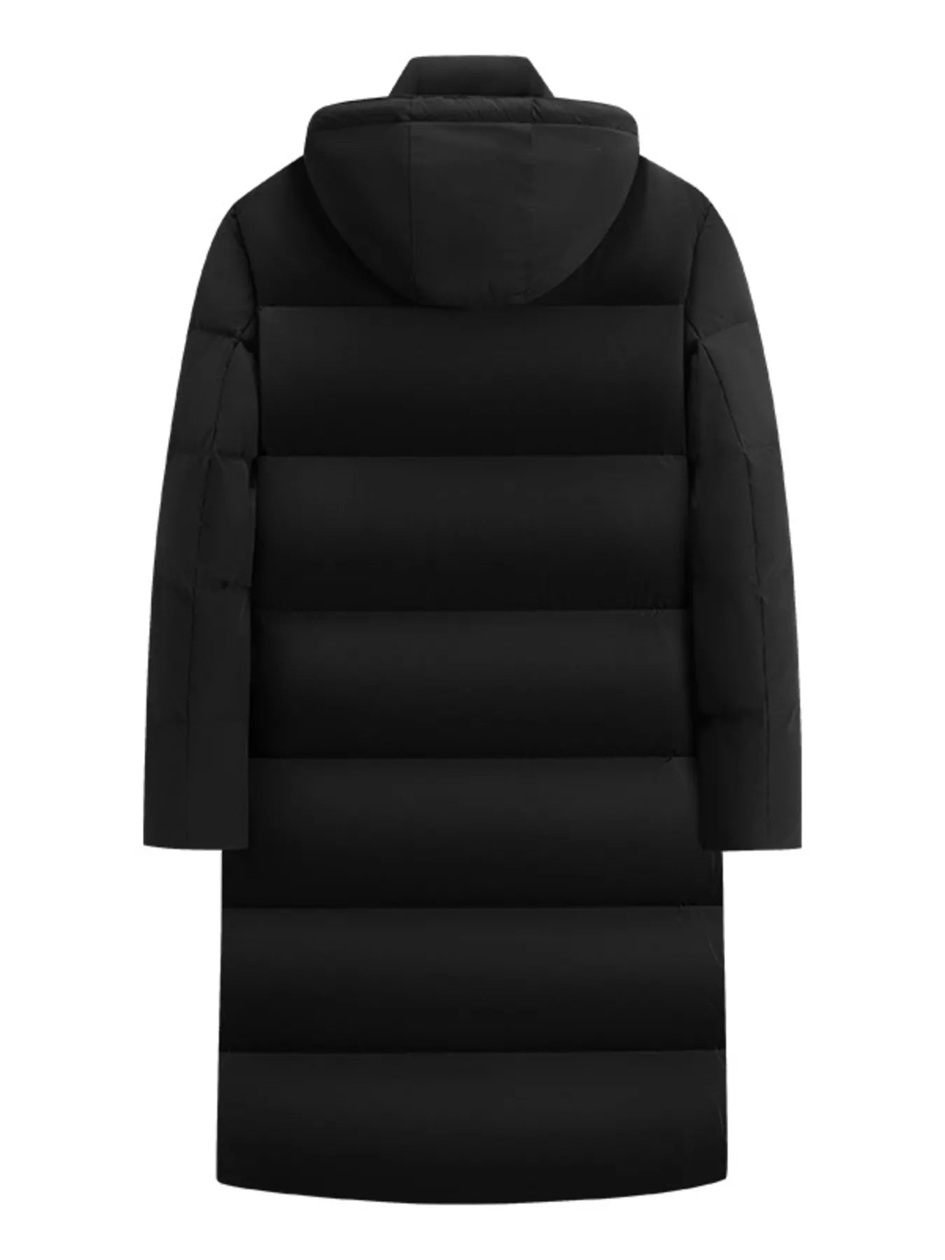 Men's Full Size Longline Hooded Down Coat Plus Size