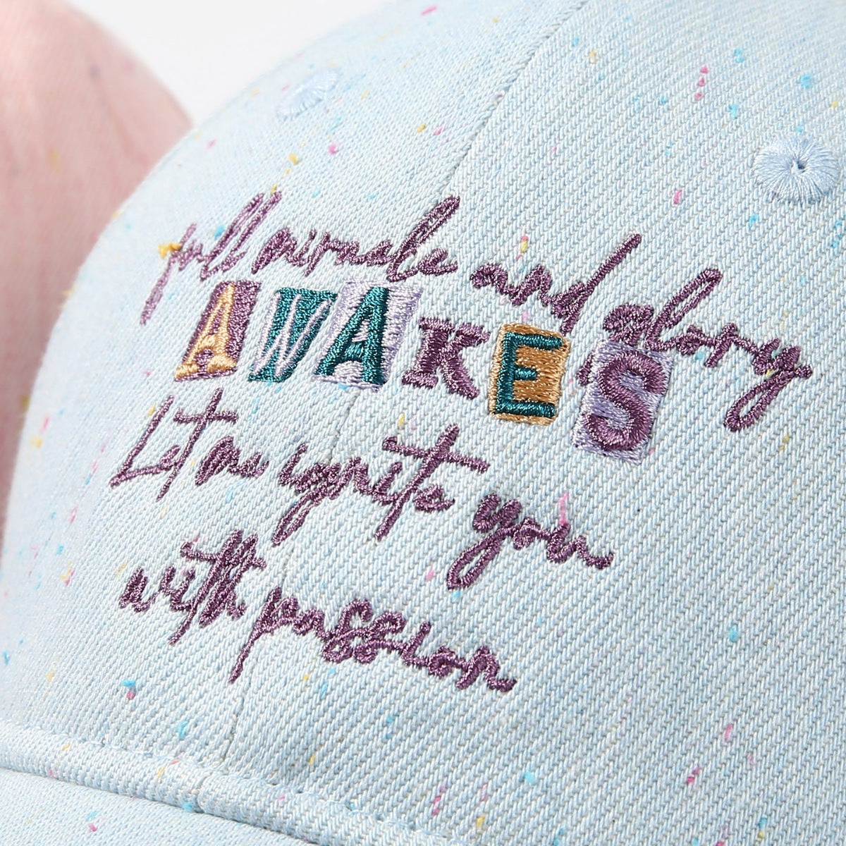 Letter Embroidered Baseball Cap