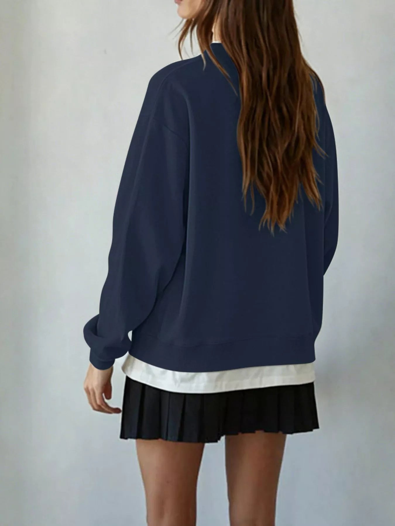 Oversized Crew Neck Sweatshirt