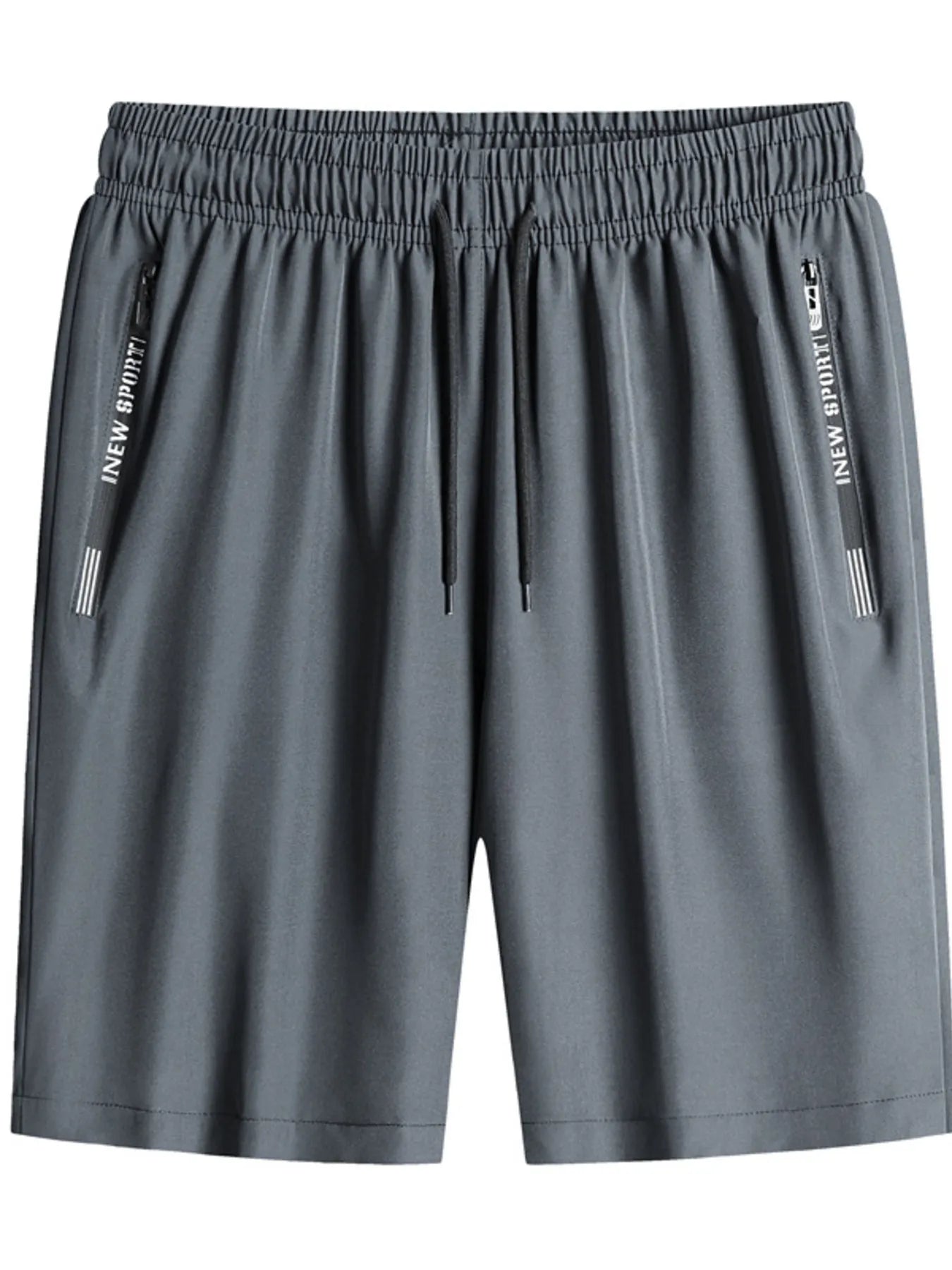Men's Plus Size Drawstring Shorts with Pockets