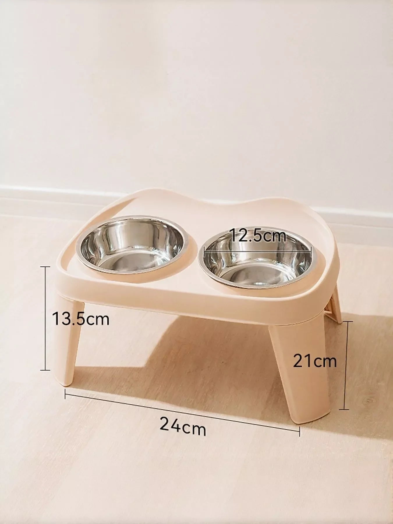 Double Pet Bowls with Stand