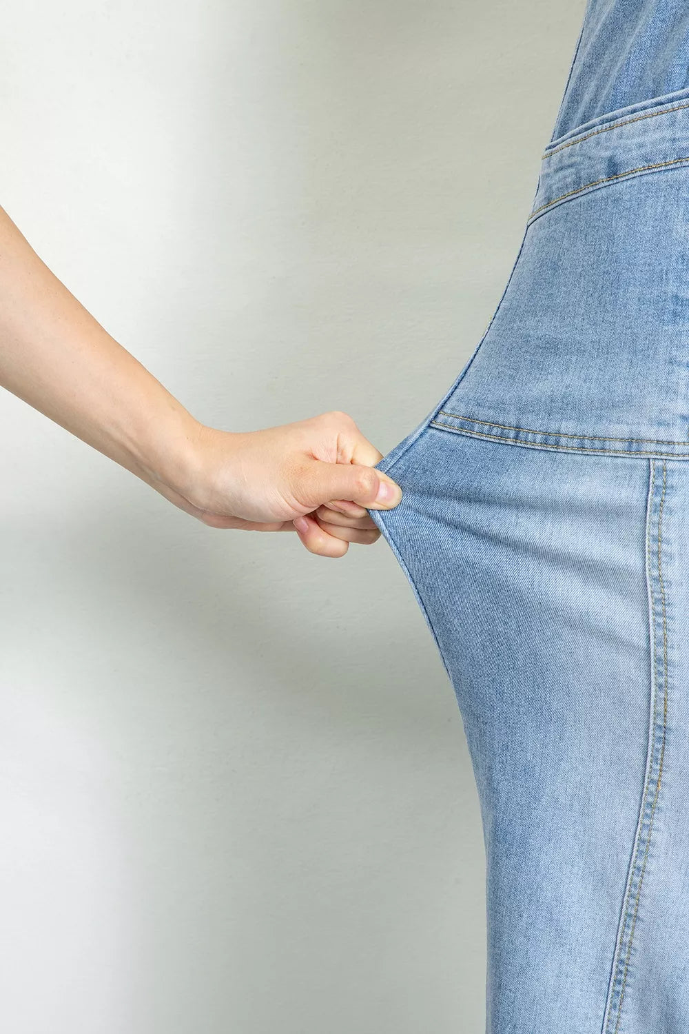 Drawstring Waist Wide Leg Ankle Length Jeans