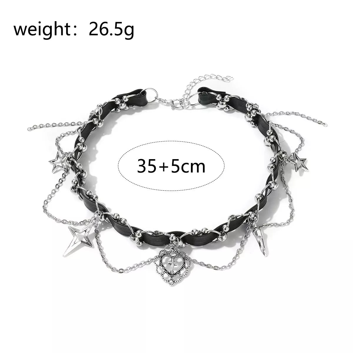 Gothic Charm Choker Necklace