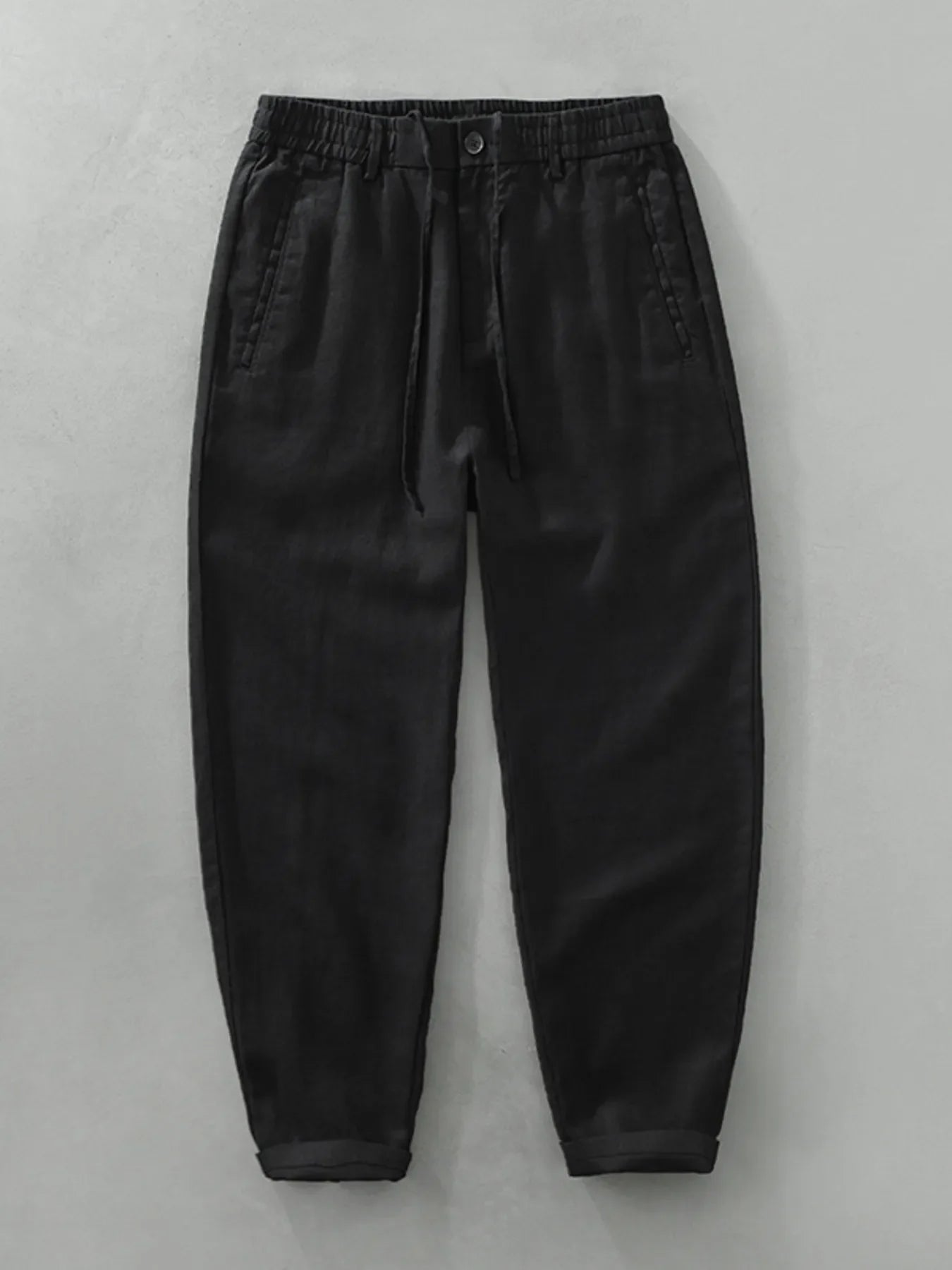 Men's Plus Size Drawstring Wide Leg Pants