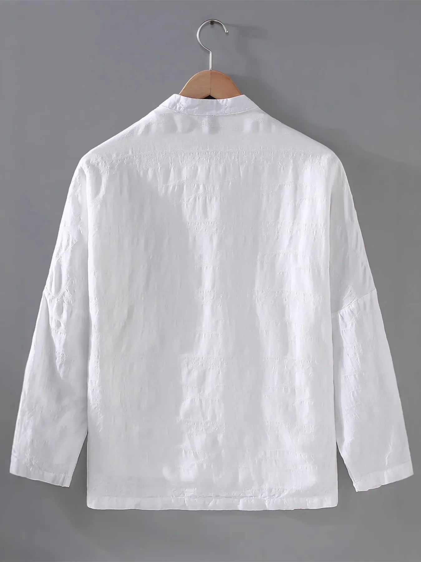 Men's Plus Size Button Up Long Sleeve Shirt