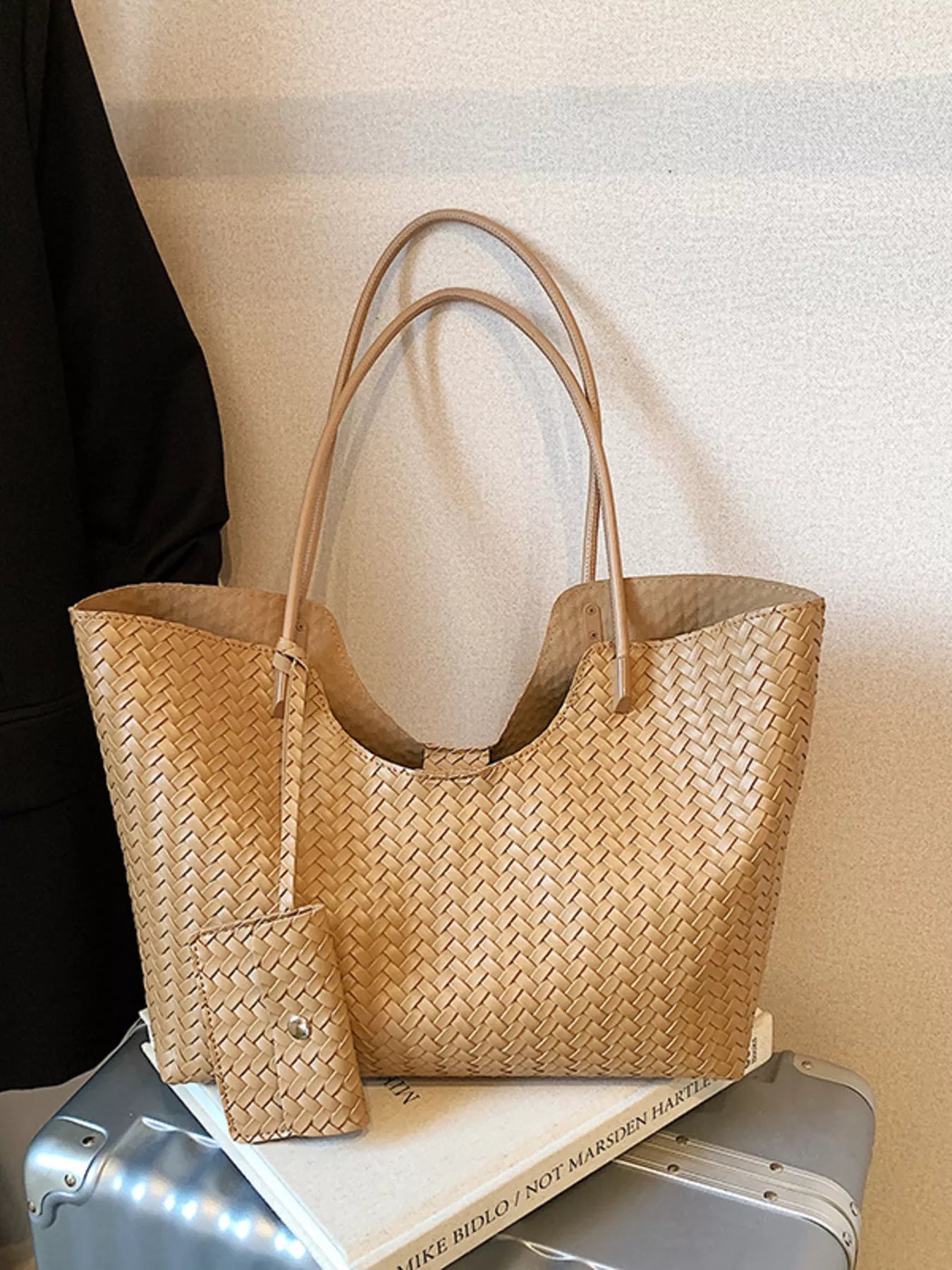 Woven Texture Large Capacity Tote Bag